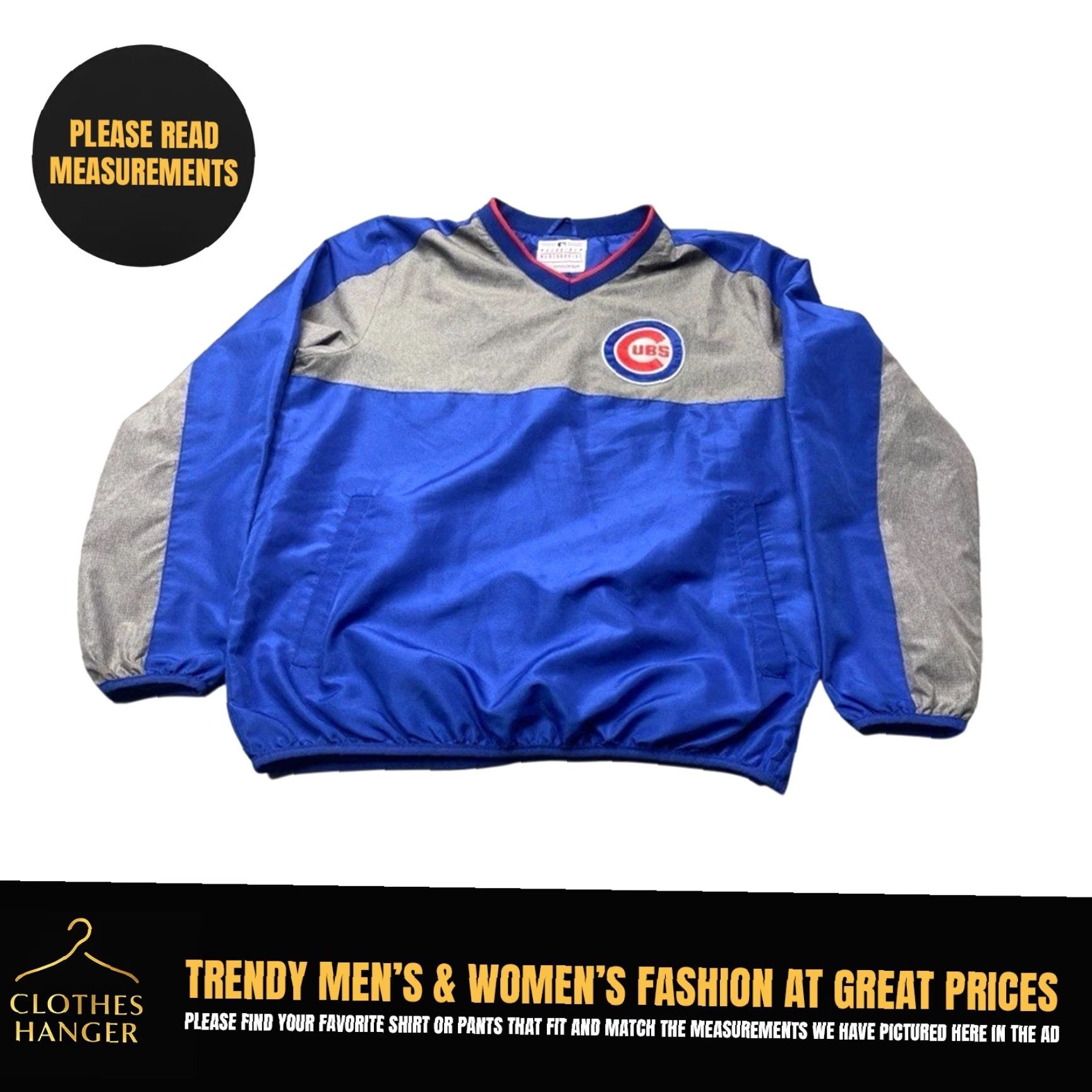 G-III VINTAGE Chicago Cubs GIII Sports Carl Banks MLB Pullover Windbreaker Jacket Large 8263 Size US L / EU 52-54 / 3 - 2 Thumbnail