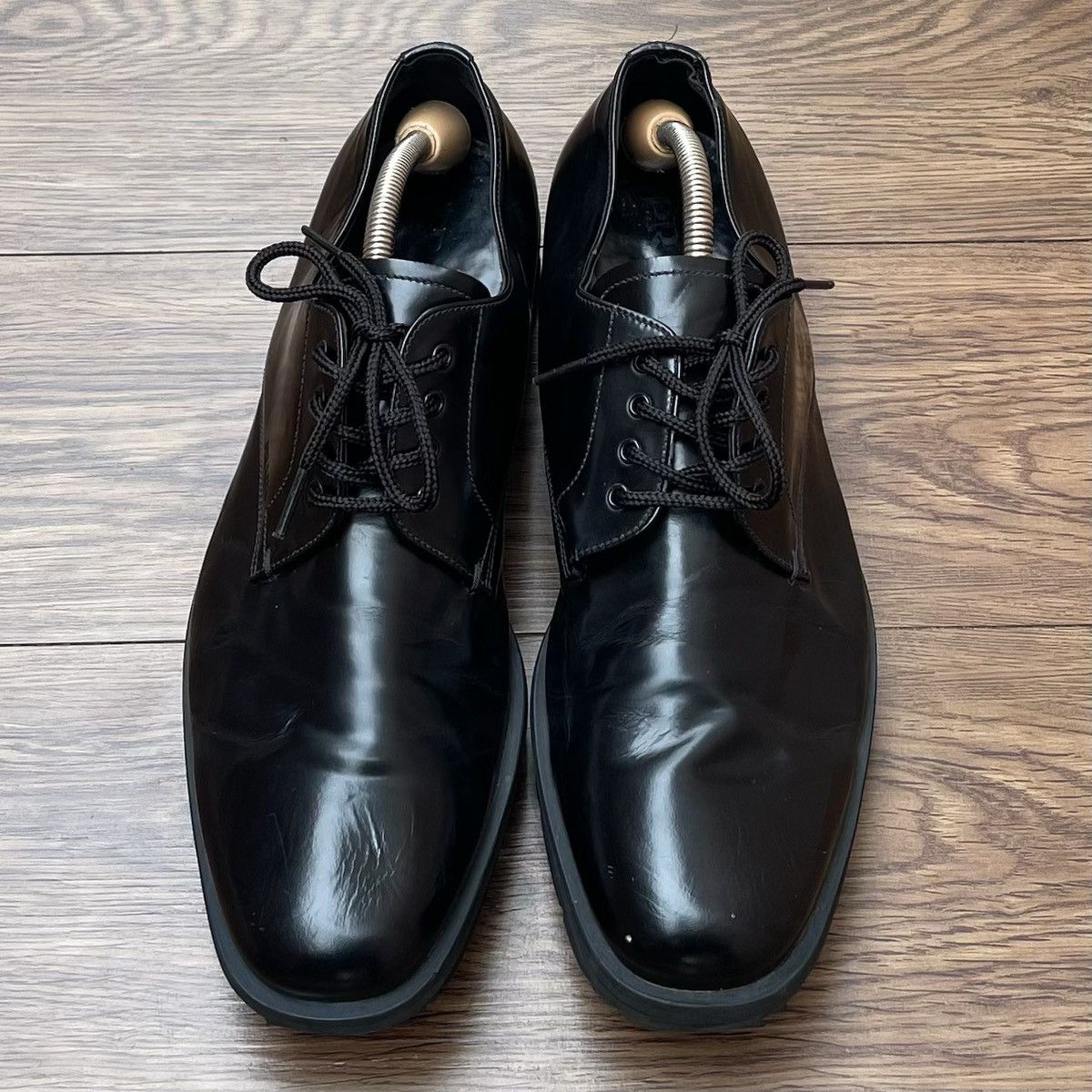 Prada Black Patent Leather Prada Chunky Brogues Shoe EU43 US10.5 Size US 10.5 / EU 43-44 - 1 Thumbnail
