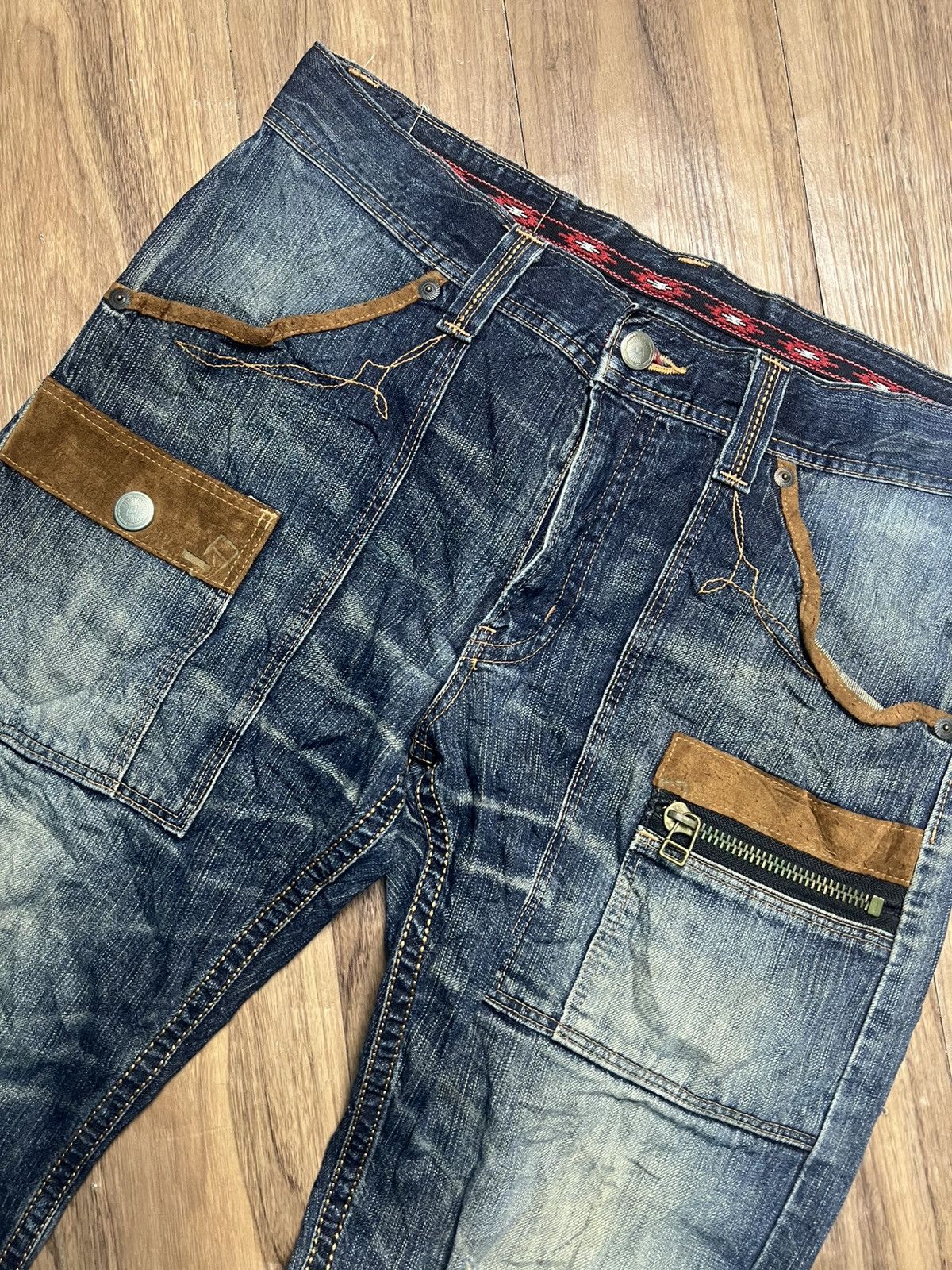 Edwin RARE Edwin XU Vintage Cargo Jeans (W34) Made in Japan (42) Size US 34 / EU 50 - 3 Thumbnail