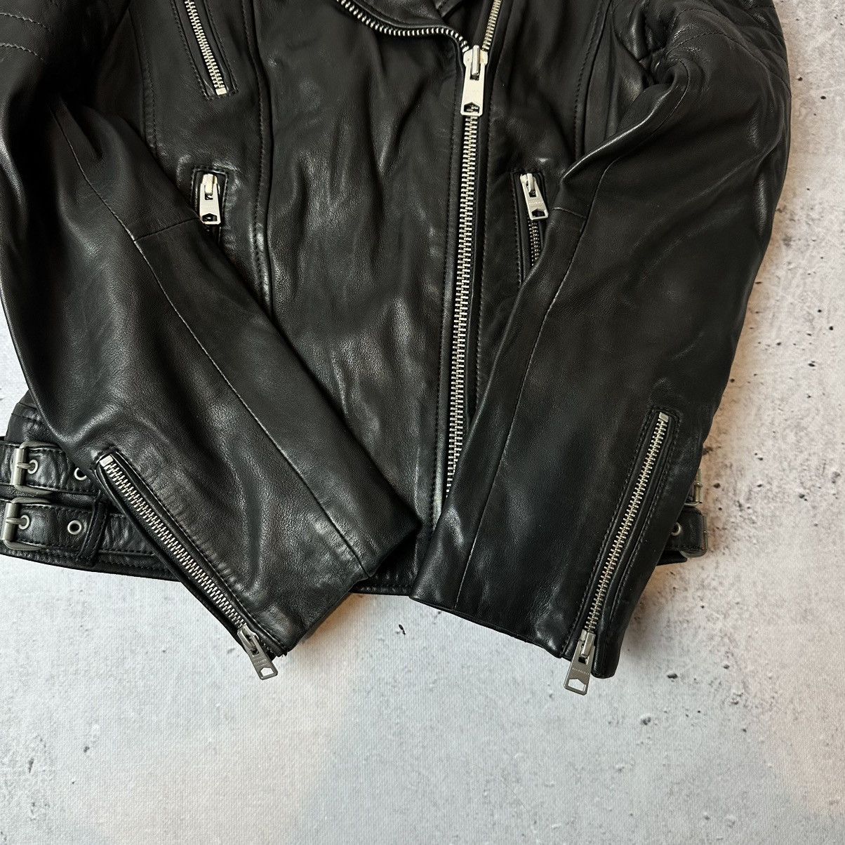 Allsaints Leather Jacket Allsaints Papin Biker Size S Size S / US 4 / IT 40 - 5 Thumbnail