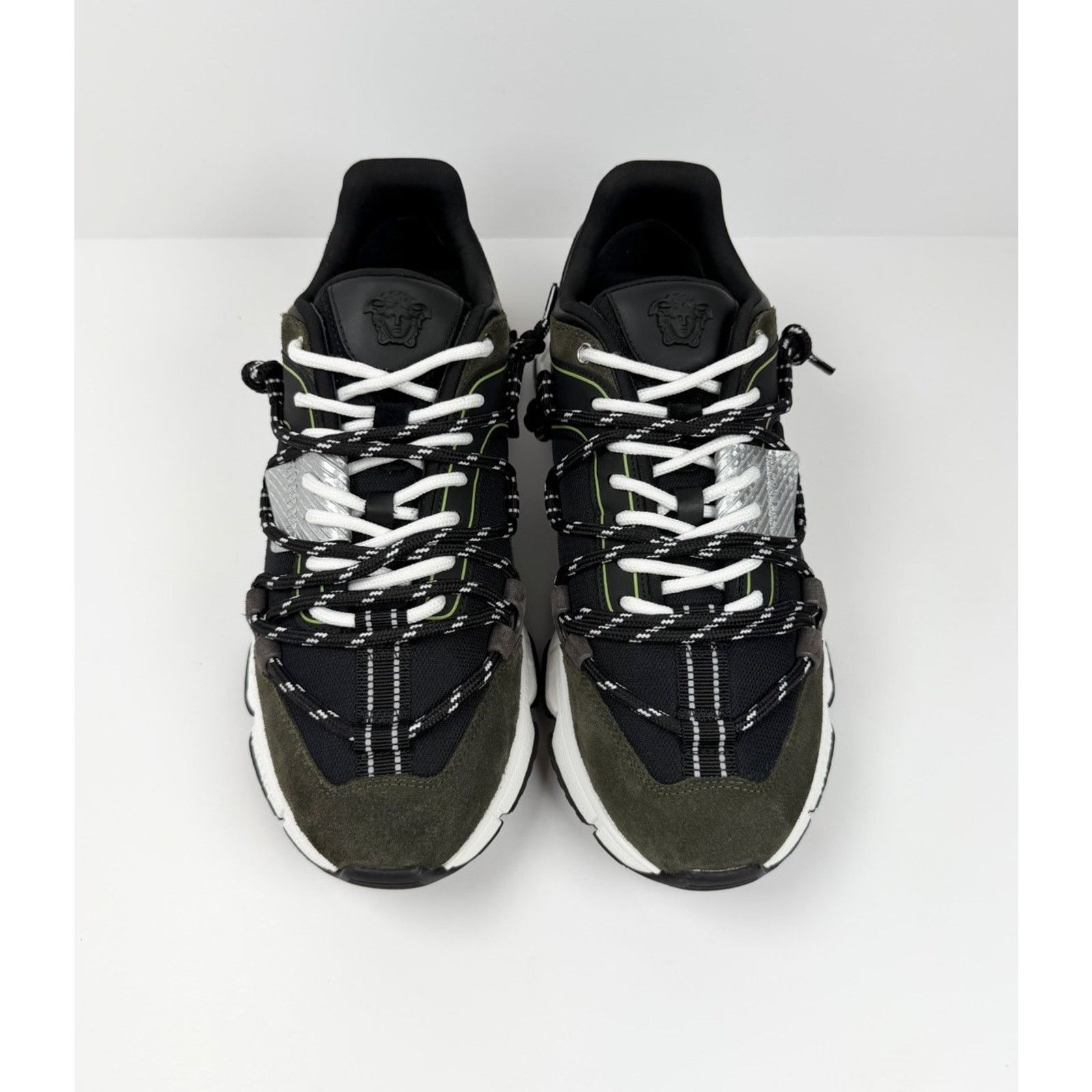 Versace Size 45.5EU/12.5US - Versace Trigreca Olive Green Sneaker Size US 12.5 / EU 45-46 - 5 Thumbnail