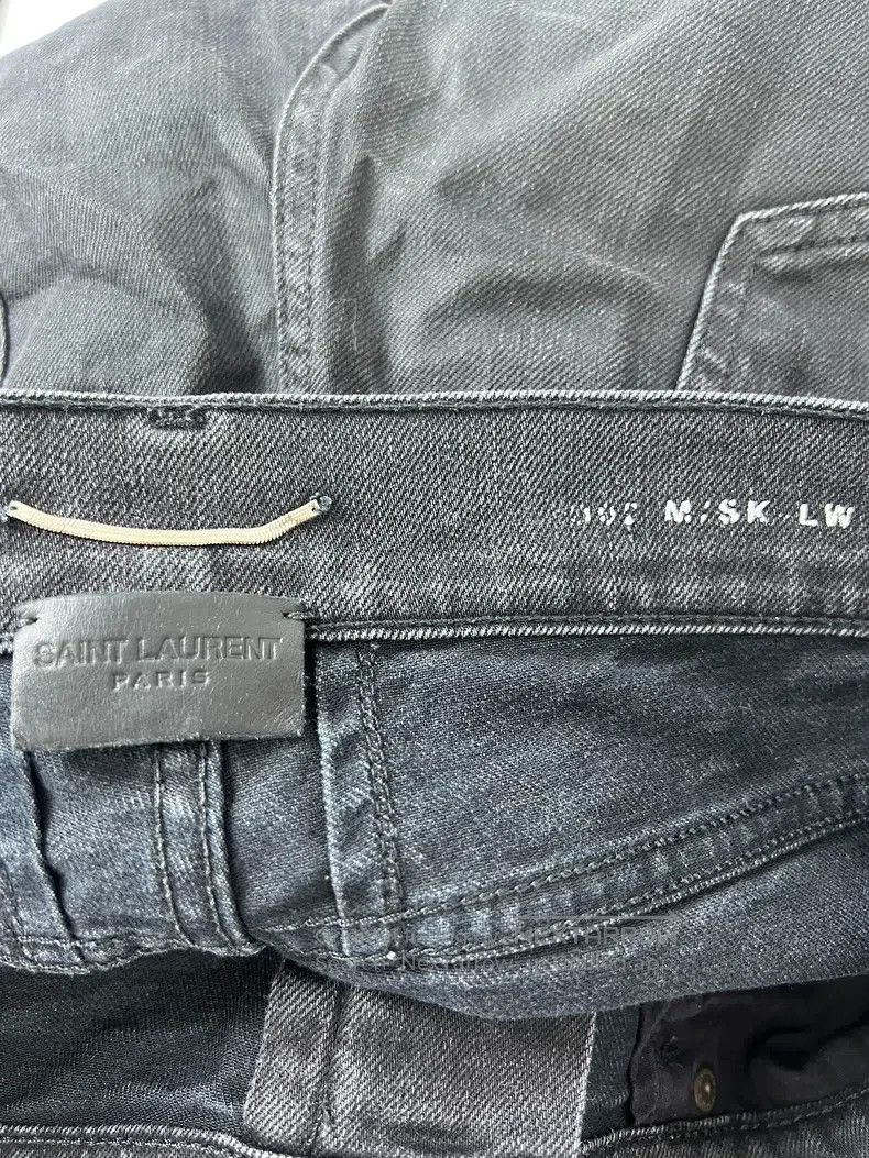 Saint Laurent Paris Saint Laurent Paris Black Basic Denim Pants Size US 34 / EU 50 - 5 Thumbnail