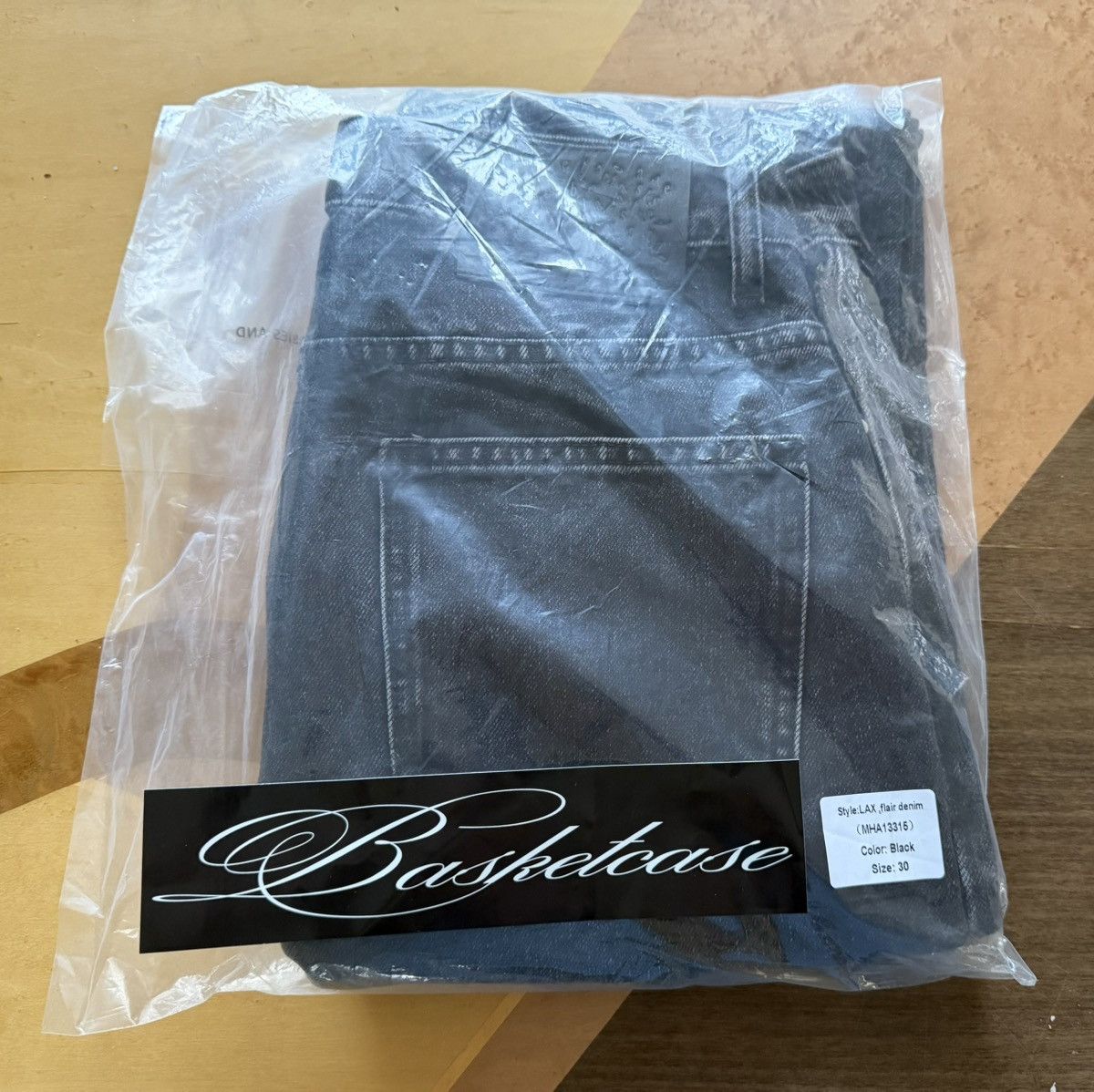 basketcase gallery NEW basketcase LAX Flair Black Denim Pants Size 30 Size US 30 / EU 46 - 6 Thumbnail