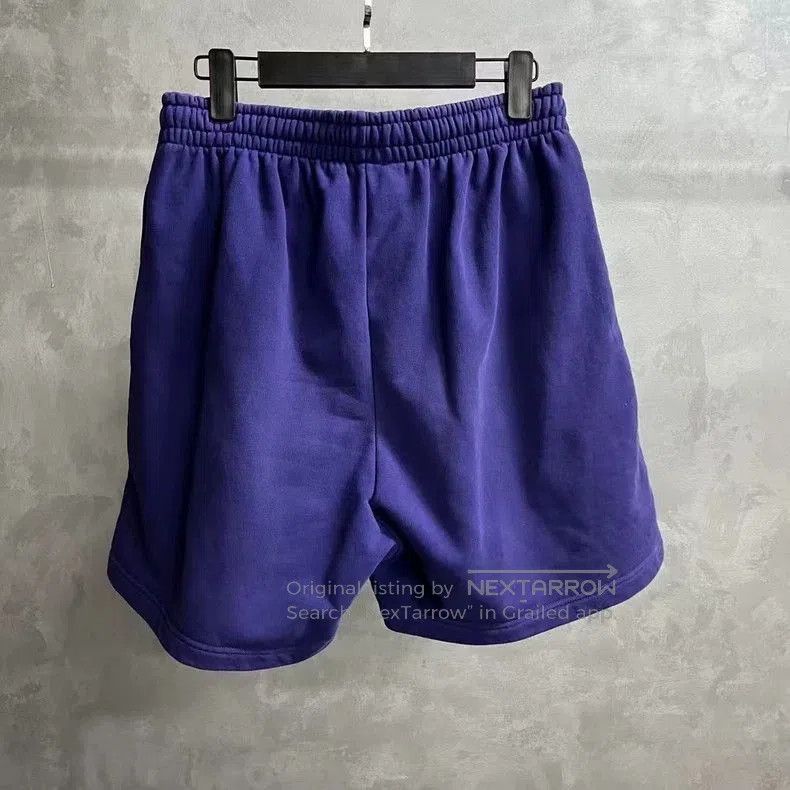 Balenciaga Balenciaga Blue Logo Print Casual Shorts. Size US 34 / EU 50 - 2 Thumbnail