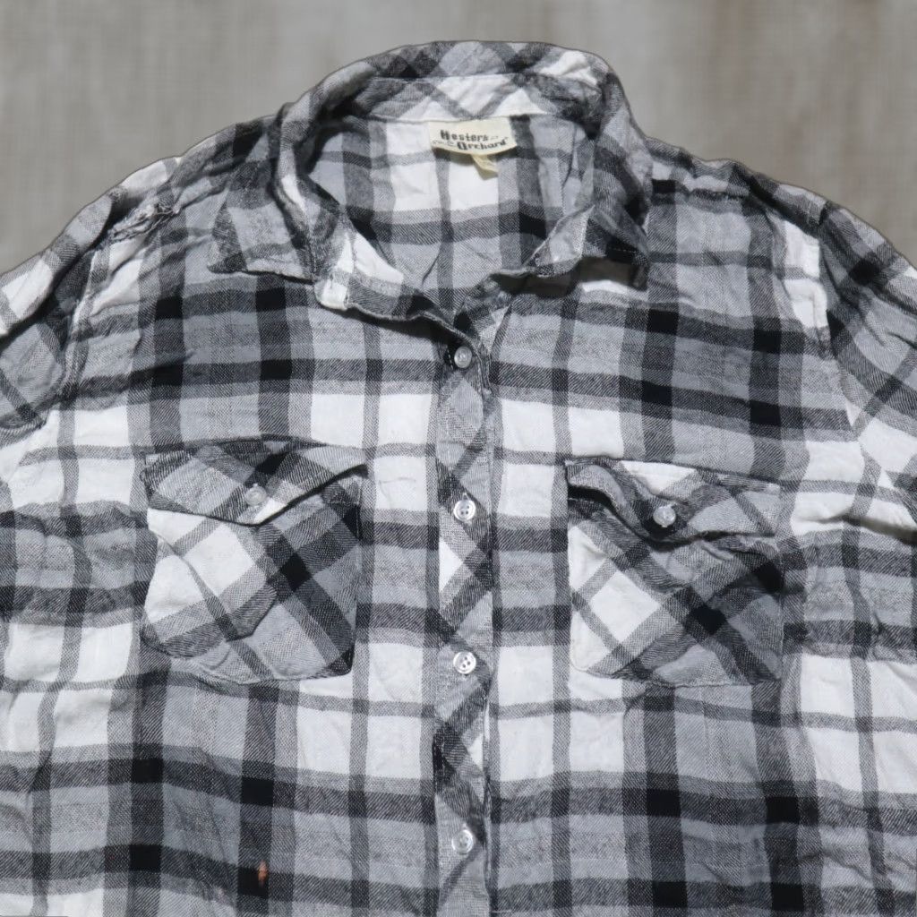 Vintage Hester & Orchard Shirt Women L Plaid Button-Down 3/4 Sleeve Casual Size L / US 10 / IT 46 - 1 Thumbnail