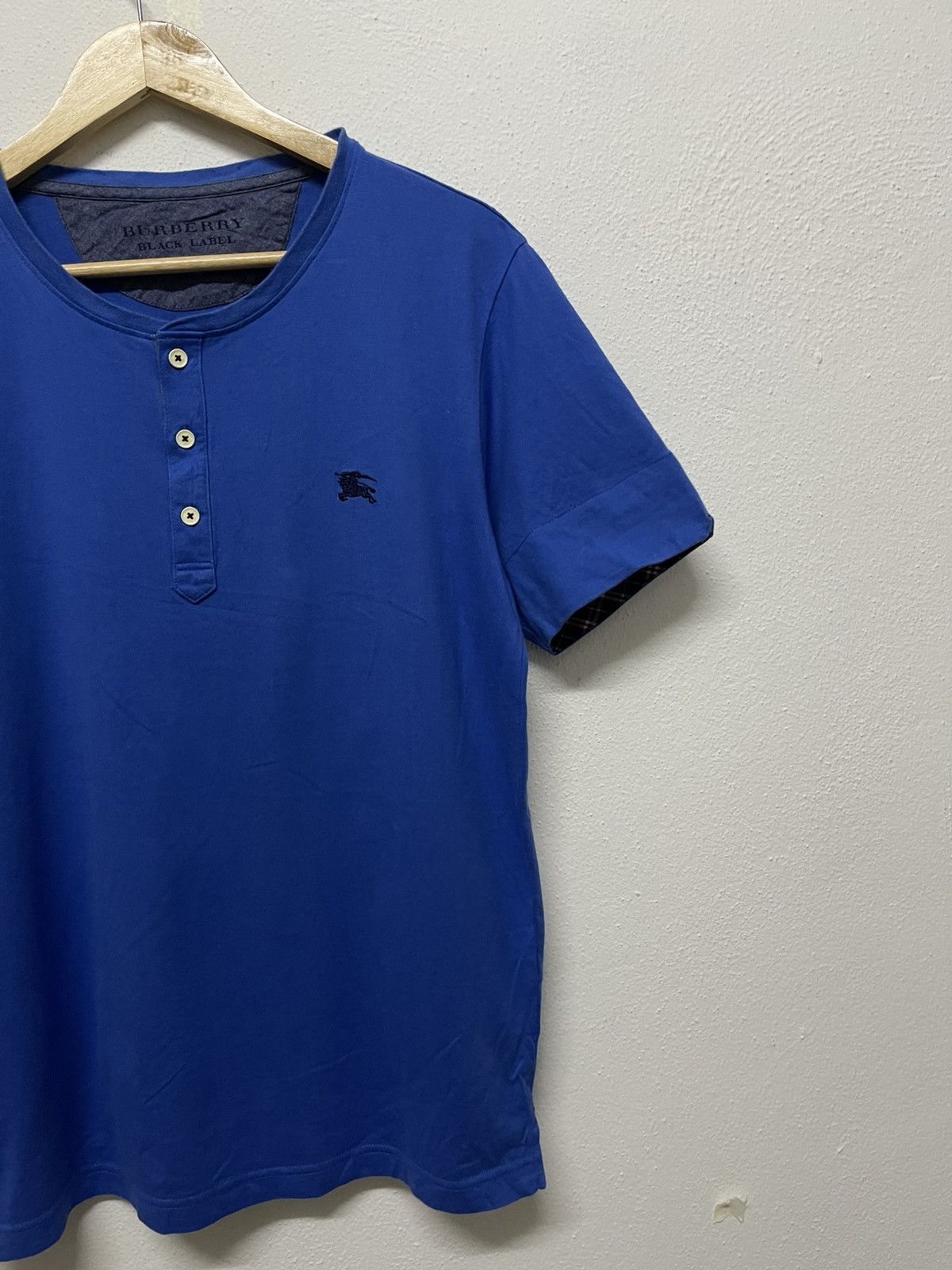 Burberry 2000s BURBERRY BLACK LABEL CREWNECK BUTTON SHIRT Size US M / EU 48-50 / 2 - 3 Thumbnail