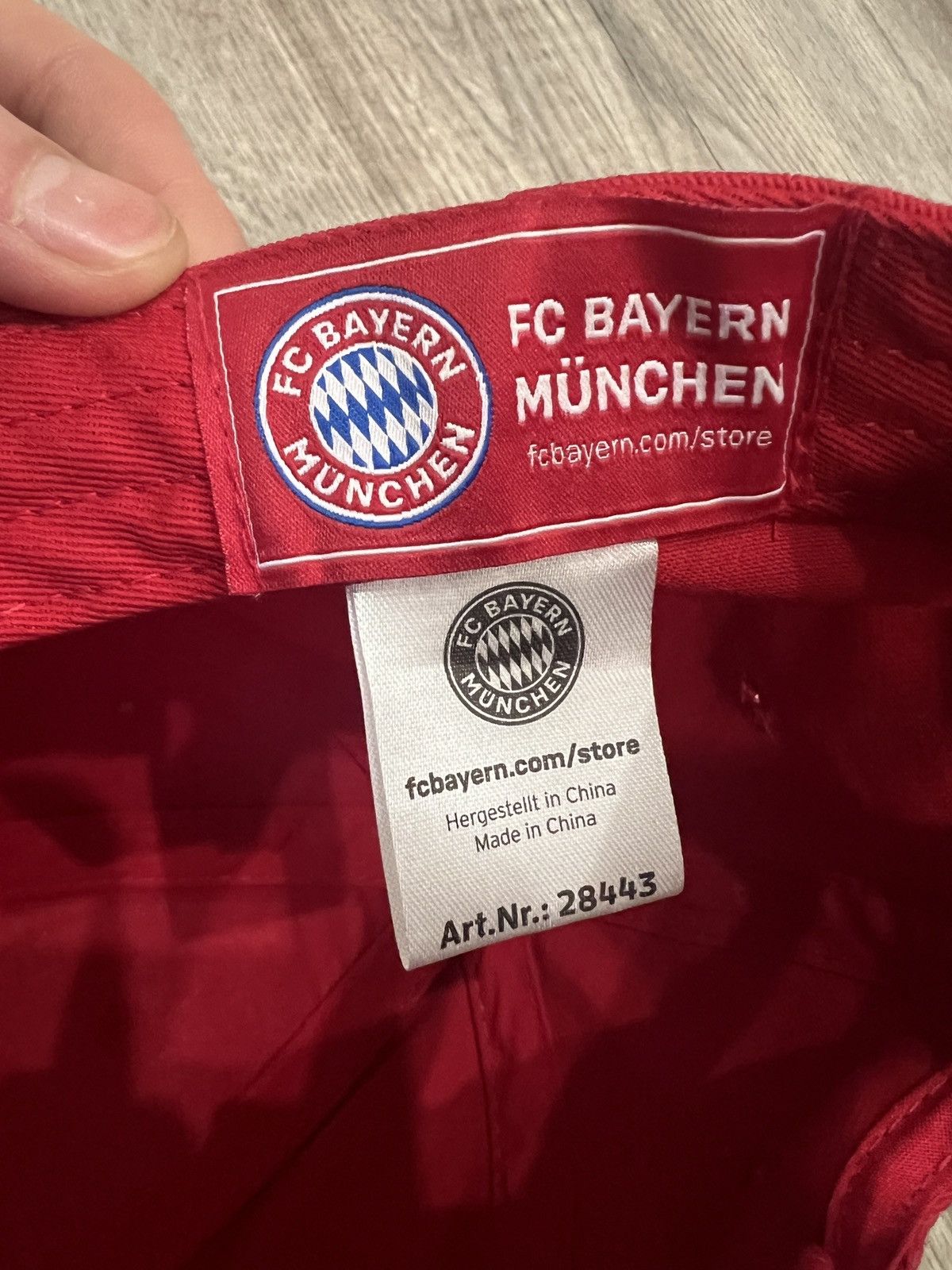 Vintage Fc Bayern cap Red with large logo One Size Size ONE SIZE - 5 Thumbnail