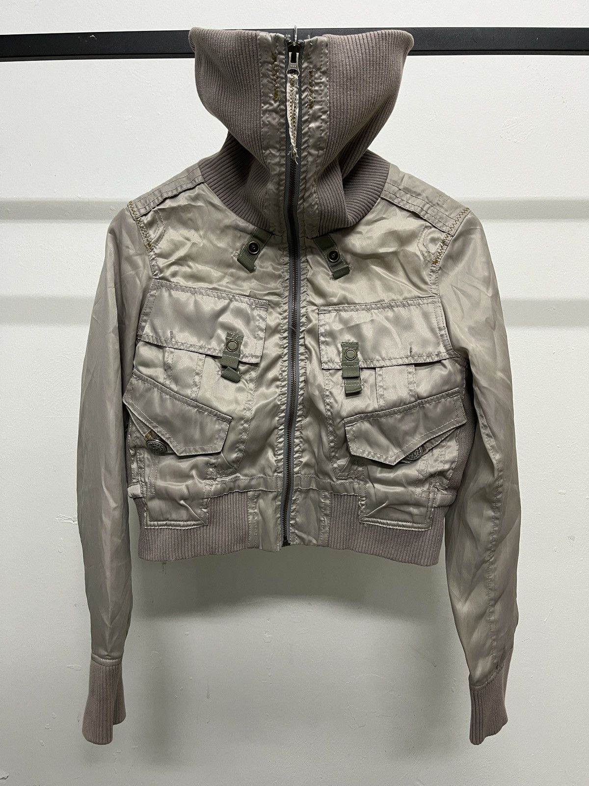 GOA 2000's Bono Vkei Nylon Jeansmith Tactical Bomber Jacket Size US S / EU 44-46 / 1 - 2 Thumbnail