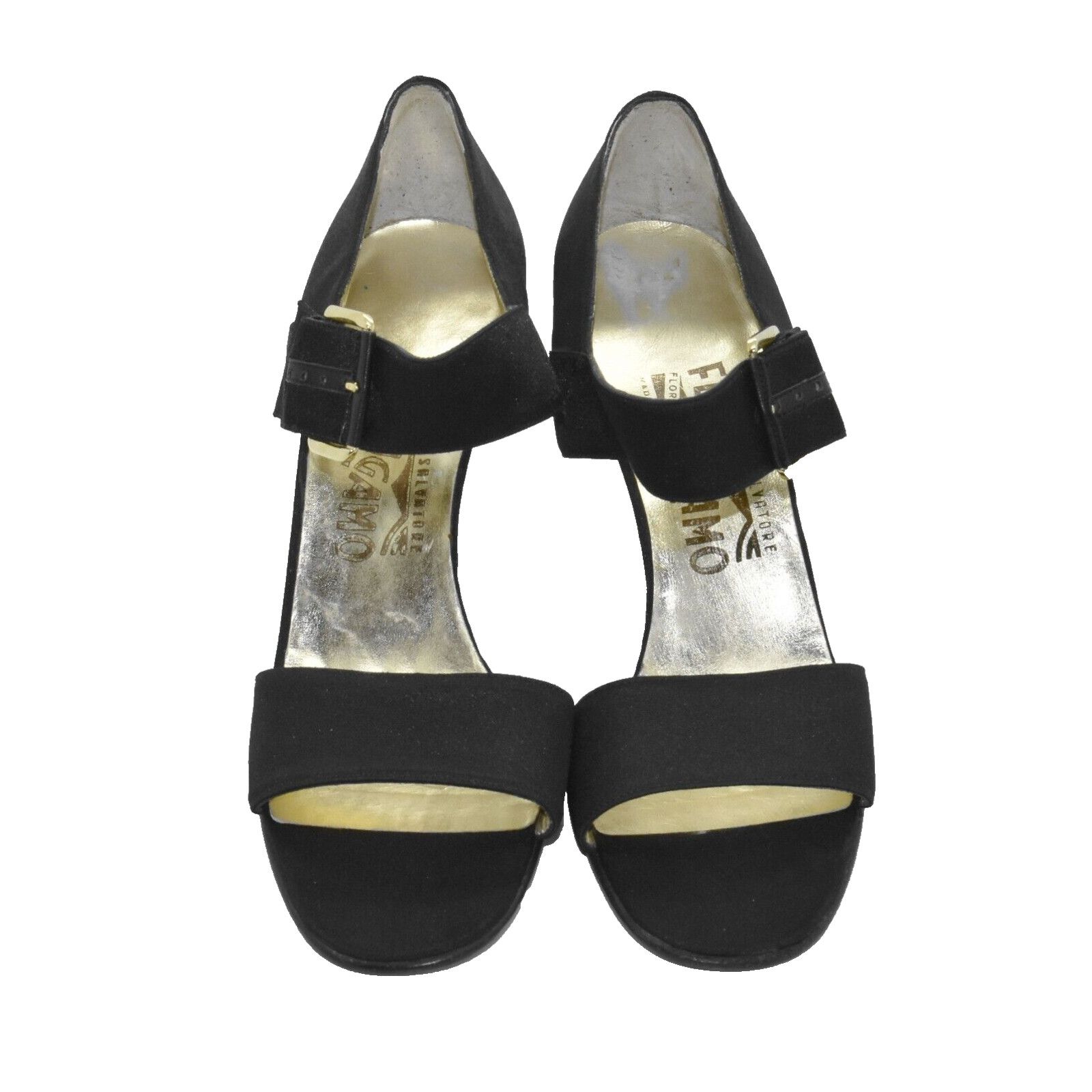 Salvatore Ferragamo SALVATORE FERRAGAMO Satin Ankle Strap Sandal Heels Shoes 7 Size US 7 / IT 37 - 3 Thumbnail