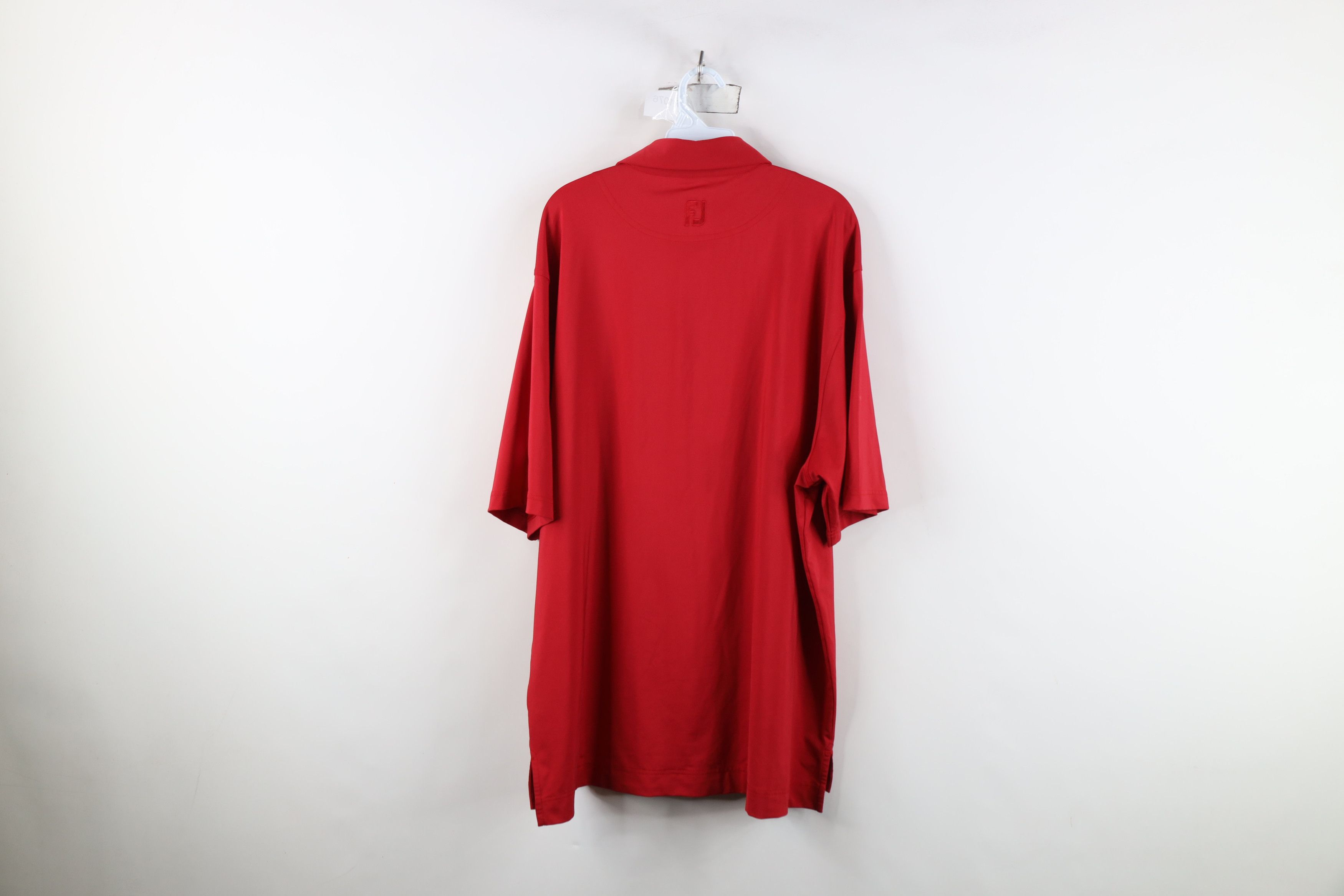 Footjoy FootJoy Stretch Short Sleeve Collared Golf Polo Shirt Red Size US XL / EU 56 / 4 - 12 Thumbnail