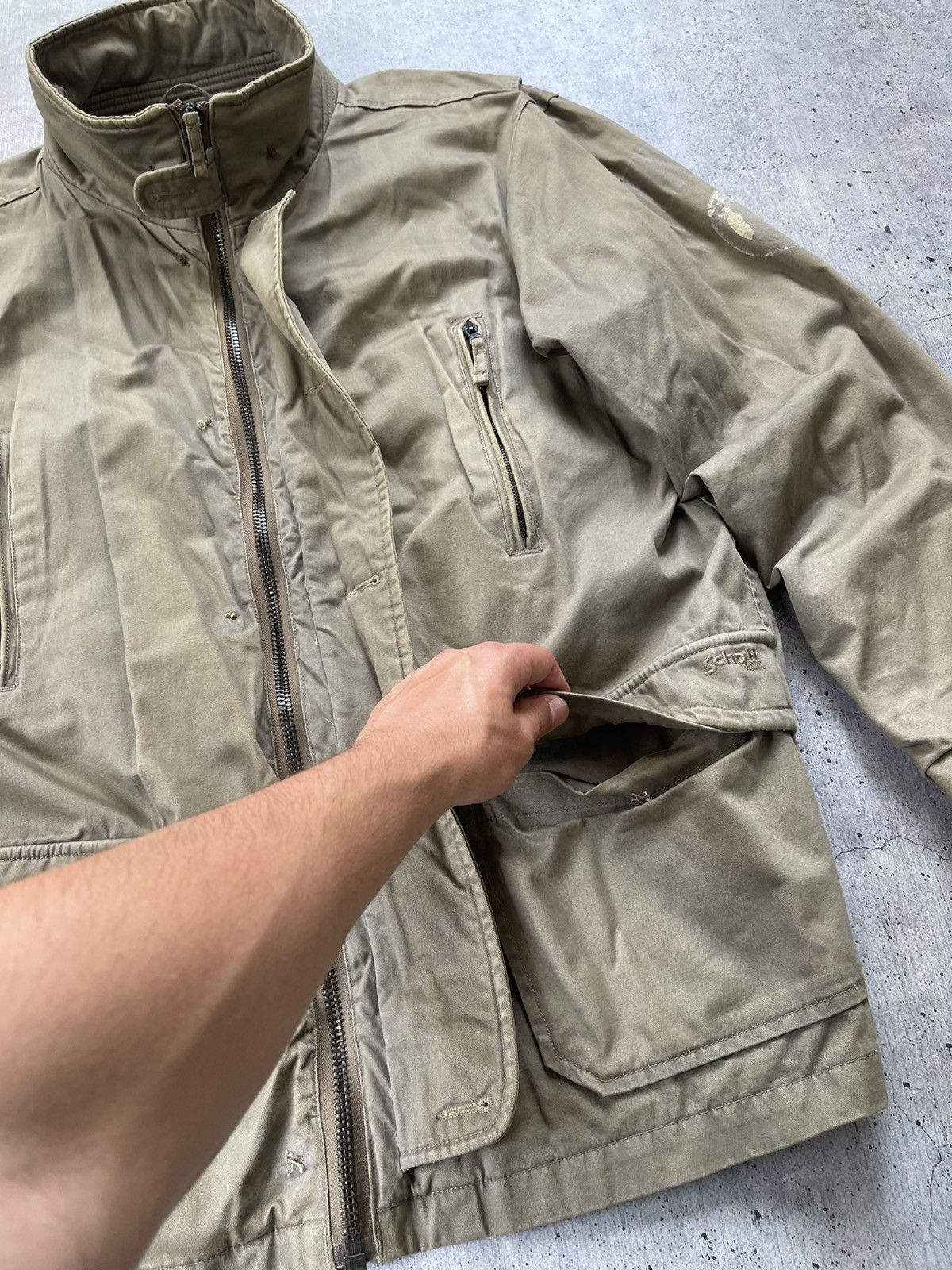 Other Vintage Schoot NYC Military USA Multi Pocket Jacket Size US XL / EU 56 / 4 - 7 Thumbnail