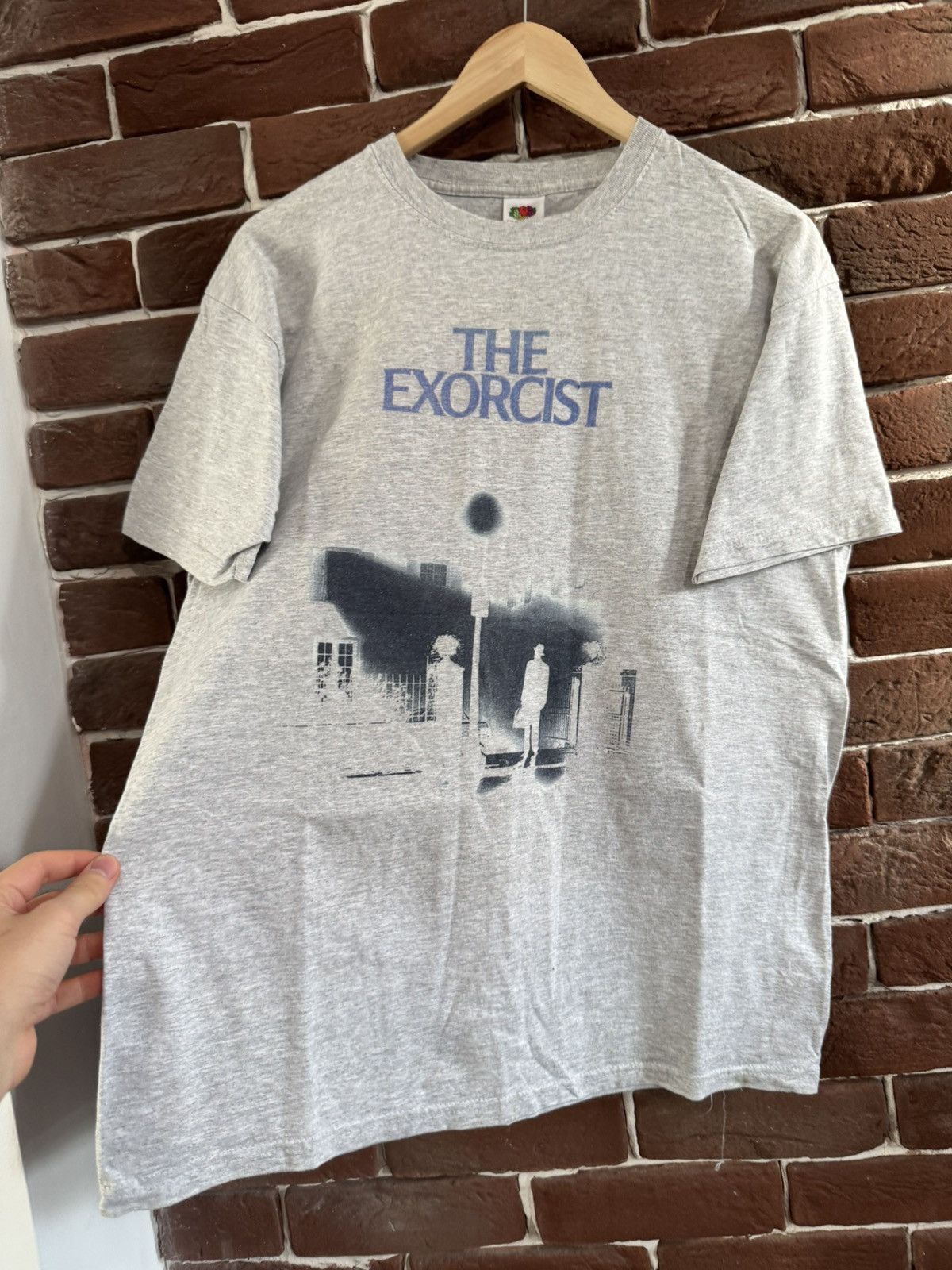 Band Tees The Exorcist Horror Movie Film Band Tee Y2K Medium Gray Size US M / EU 48-50 / 2 - 2 Thumbnail