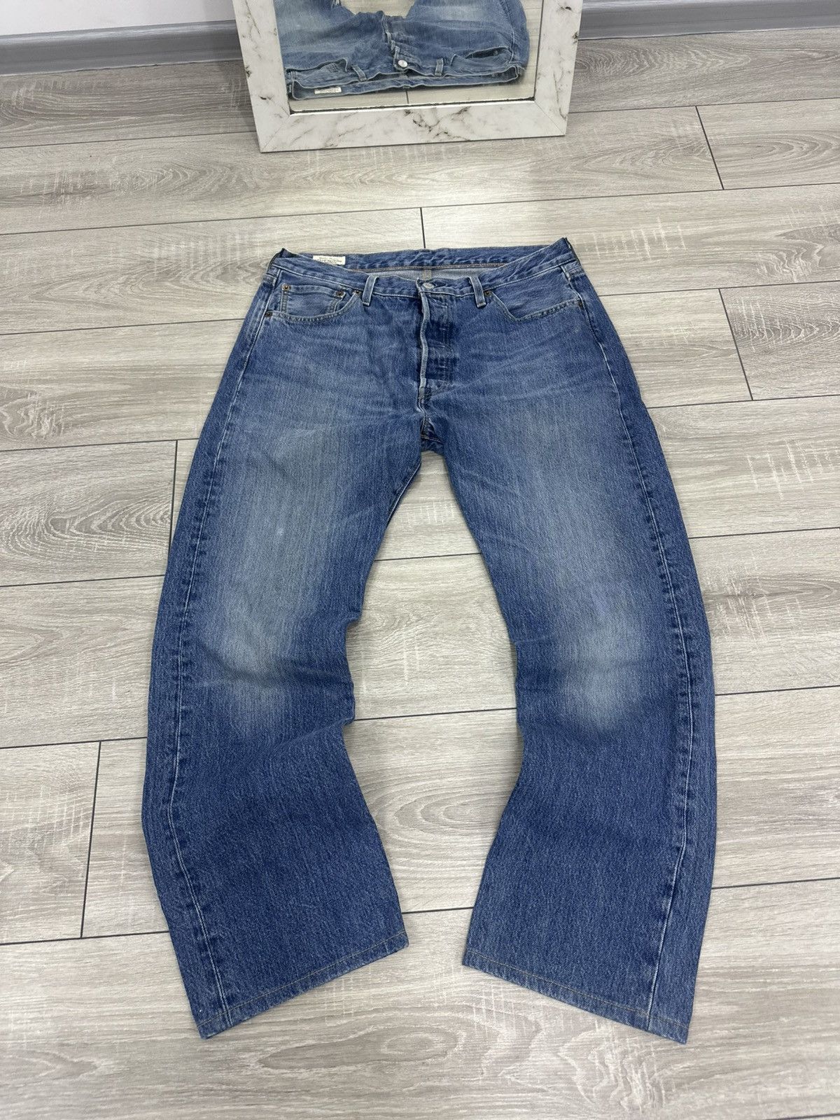 Levi's Levis 501 Basic Baggy Jeans Wide Streetwear Style Size US 32 / EU 48 - 5 Thumbnail