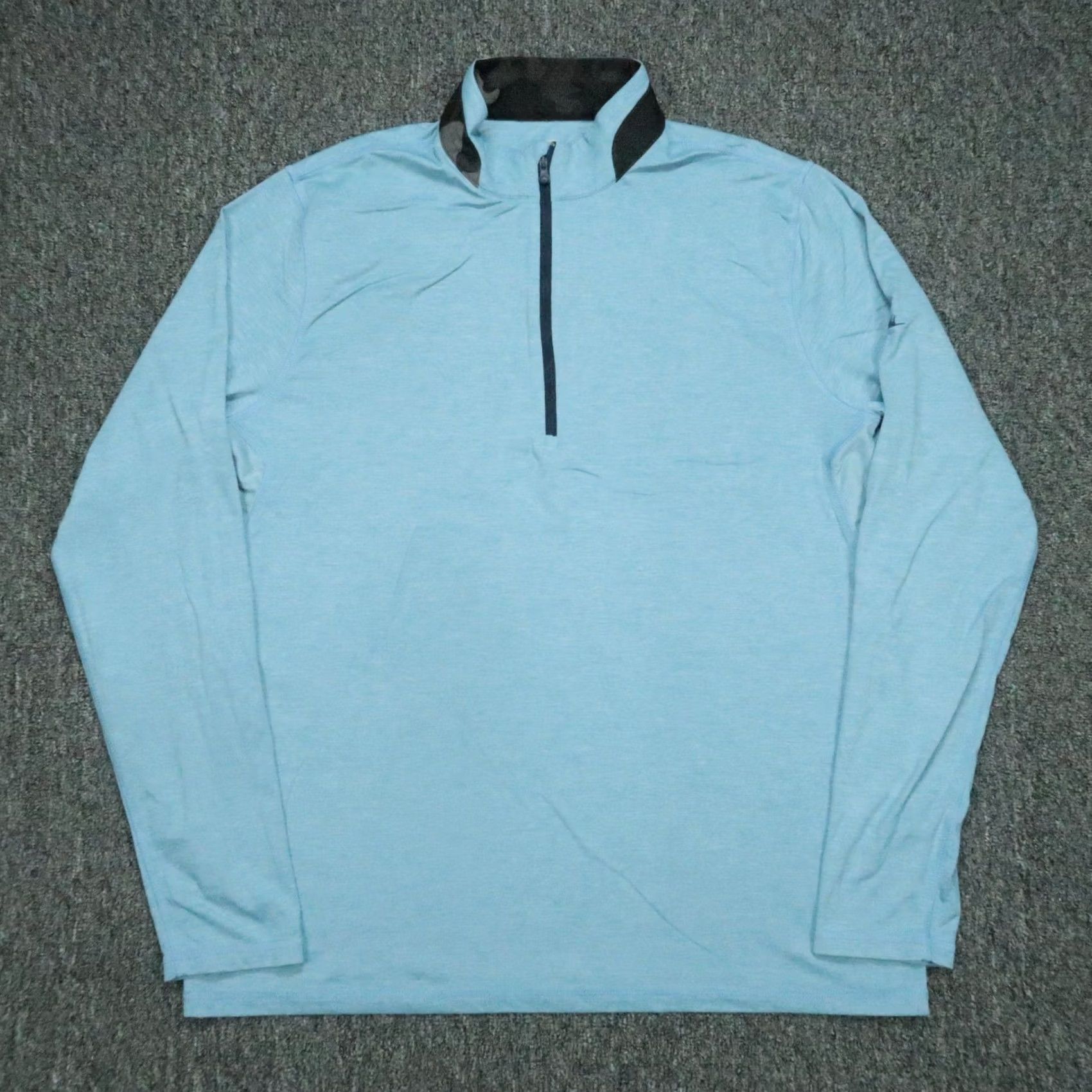 Vintage Greyson Pullover Mens Large Blue Quarter Zip Tate Performance Golf Sweater Size US L / EU 52-54 / 3 - 2 Thumbnail