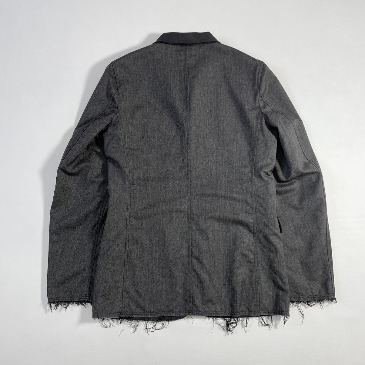 Comme des Garcons Herringbone Wool ‘Raw Edge’ Blazer Size 38R - 14 Thumbnail