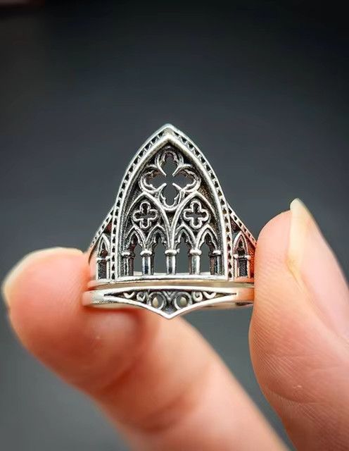 Jewelry Hollow Out Flowers Ring Size ONE SIZE - 5 Thumbnail