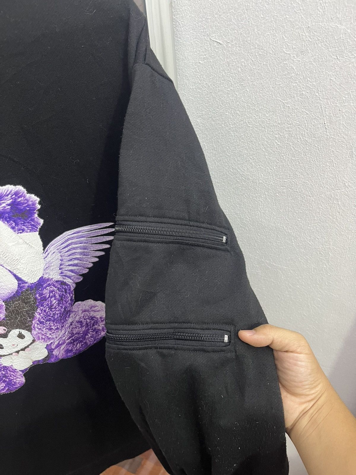 Anime Sanrio Kuromi Angel Graphic Sweatshirt Oversized XL Size US XL / EU 56 / 4 - 4 Thumbnail