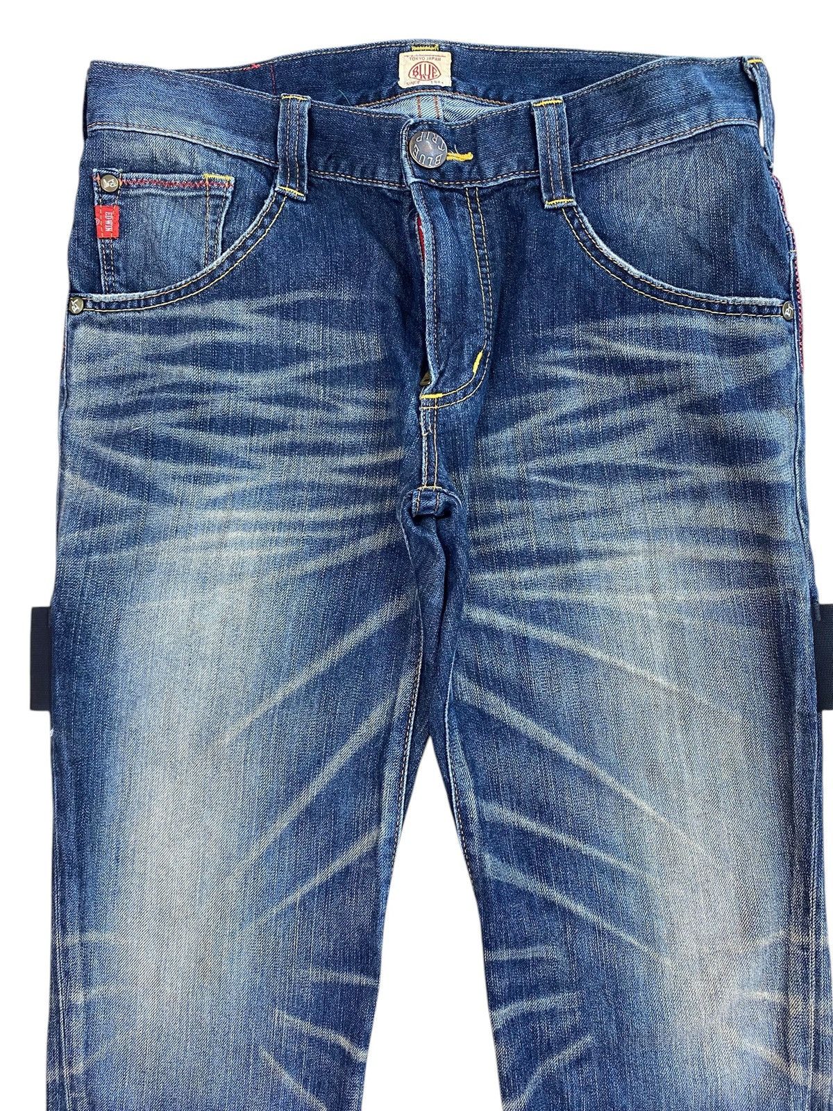 Edwin Edwin Blue Trip Whiskers Faded Wash Style Flare Jeans Size US 34 / EU 50 - 2 Thumbnail
