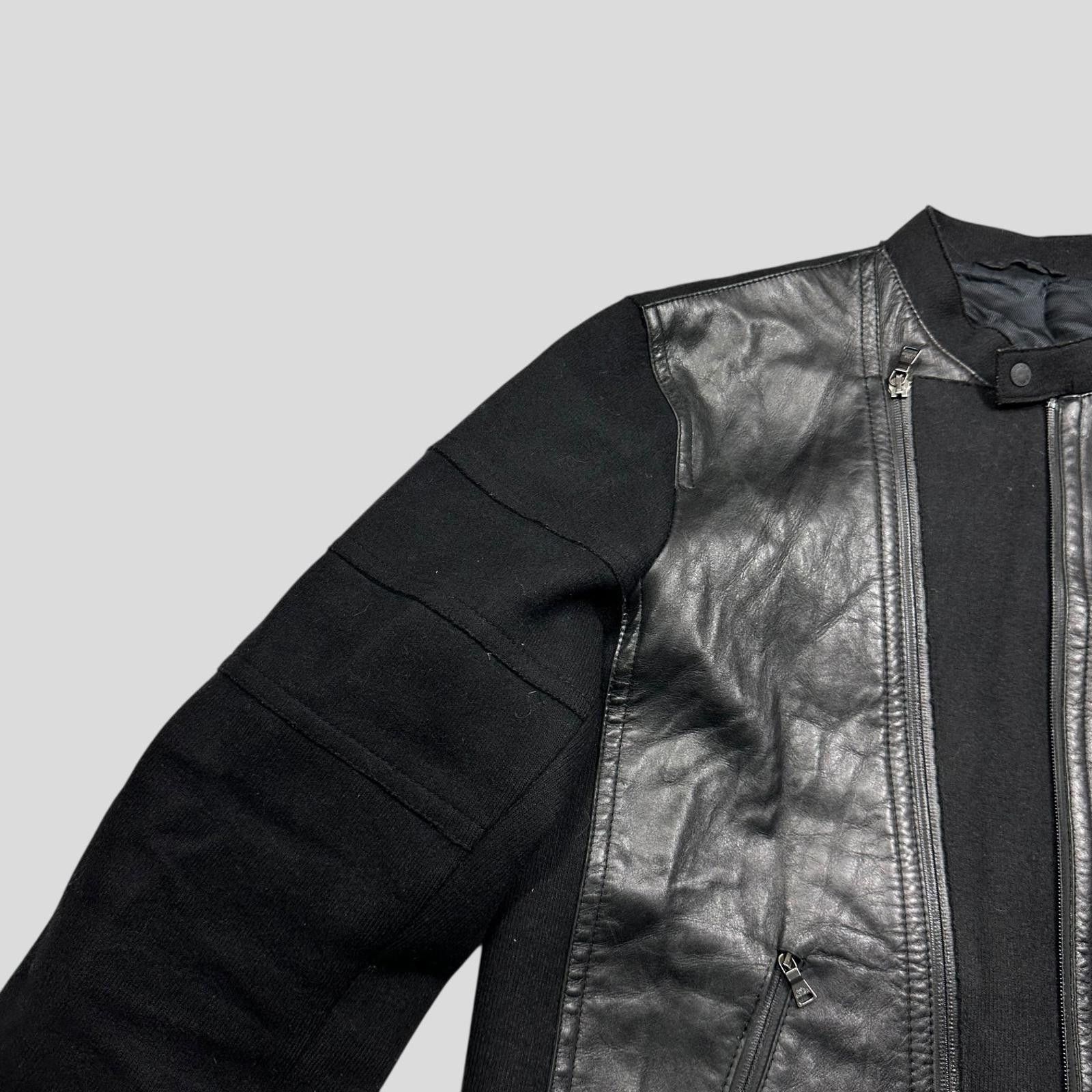 Neil Barrett Neil Barrett 00’s Leather + Wool Modular Zip Biker Jacket M Size US M / EU 48-50 / 2 - 5 Thumbnail