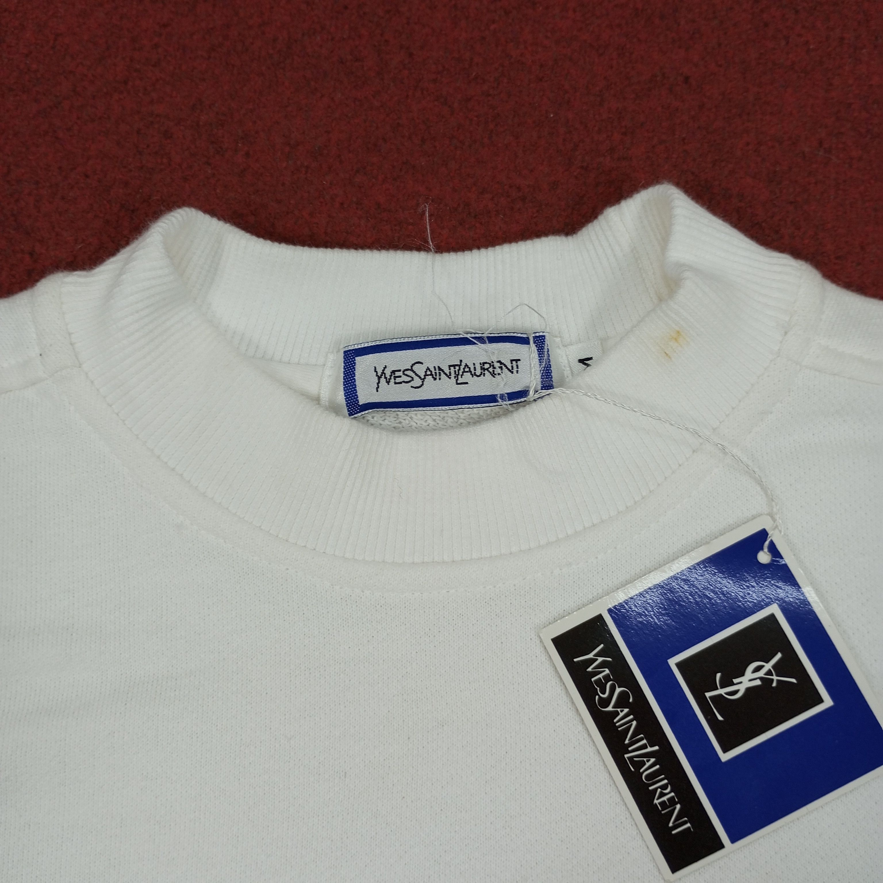 Vintage Yves Saint Laurent Paris Fashion Designer Brand Sweatshirt Size US M / EU 48-50 / 2 - 5 Thumbnail