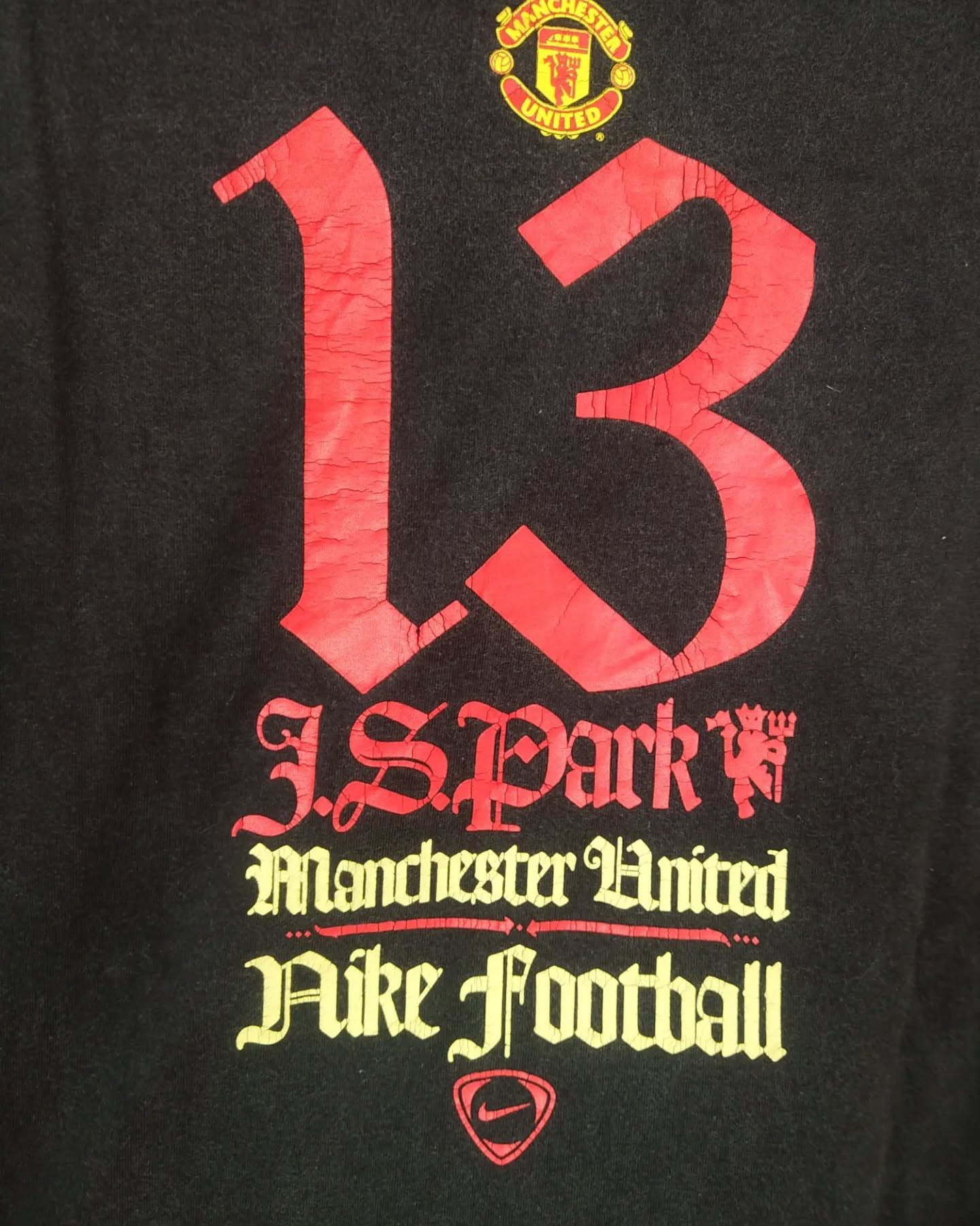 Nike Vintage Nike x Manchester United Ji Sung Park Black L/S Size US M / EU 48-50 / 2 - 2 Thumbnail