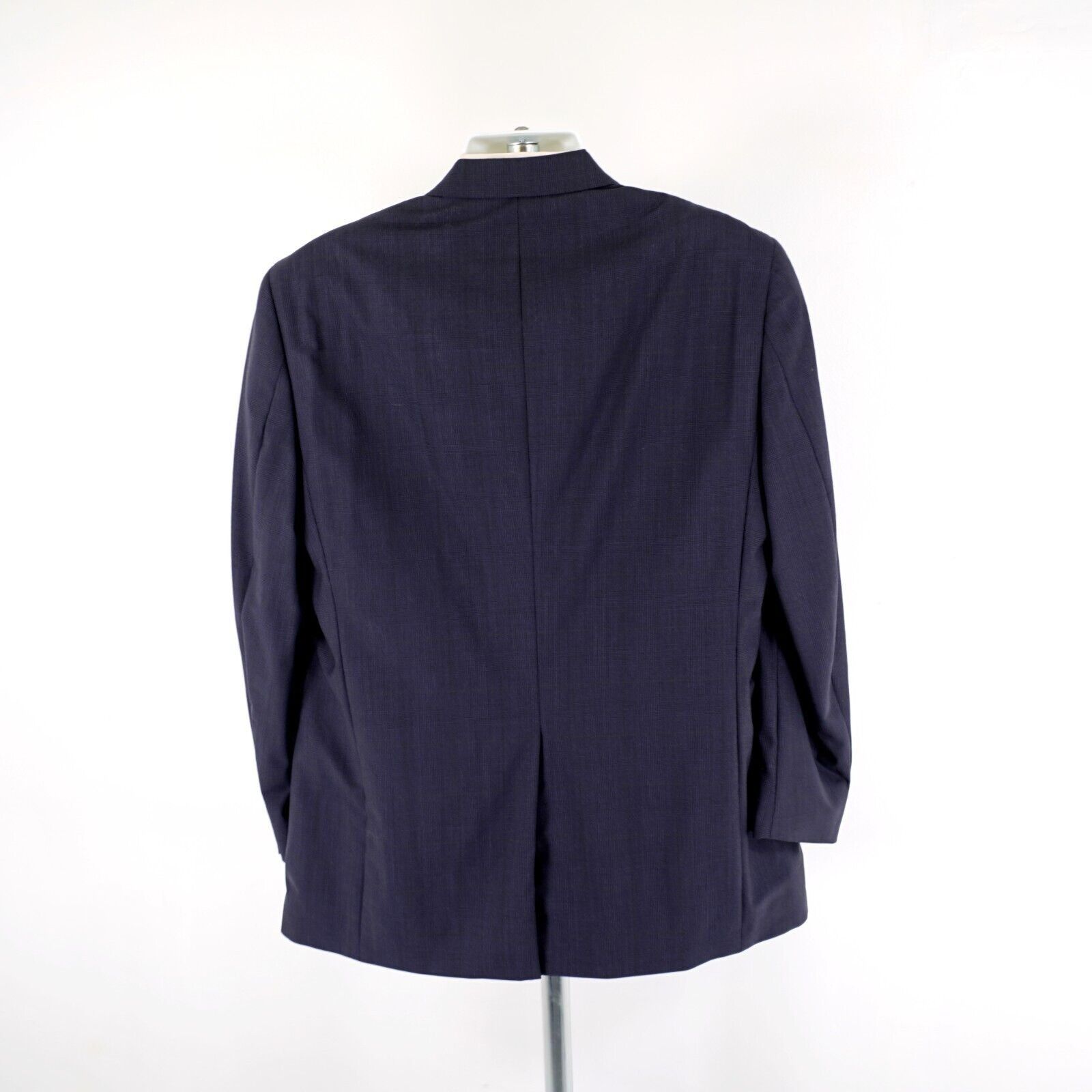 Austin Reed Austin Reed Wool Blue Glen Plaid Suit 42L 37/32 W/ Brown Win Size 42L - 8 Thumbnail
