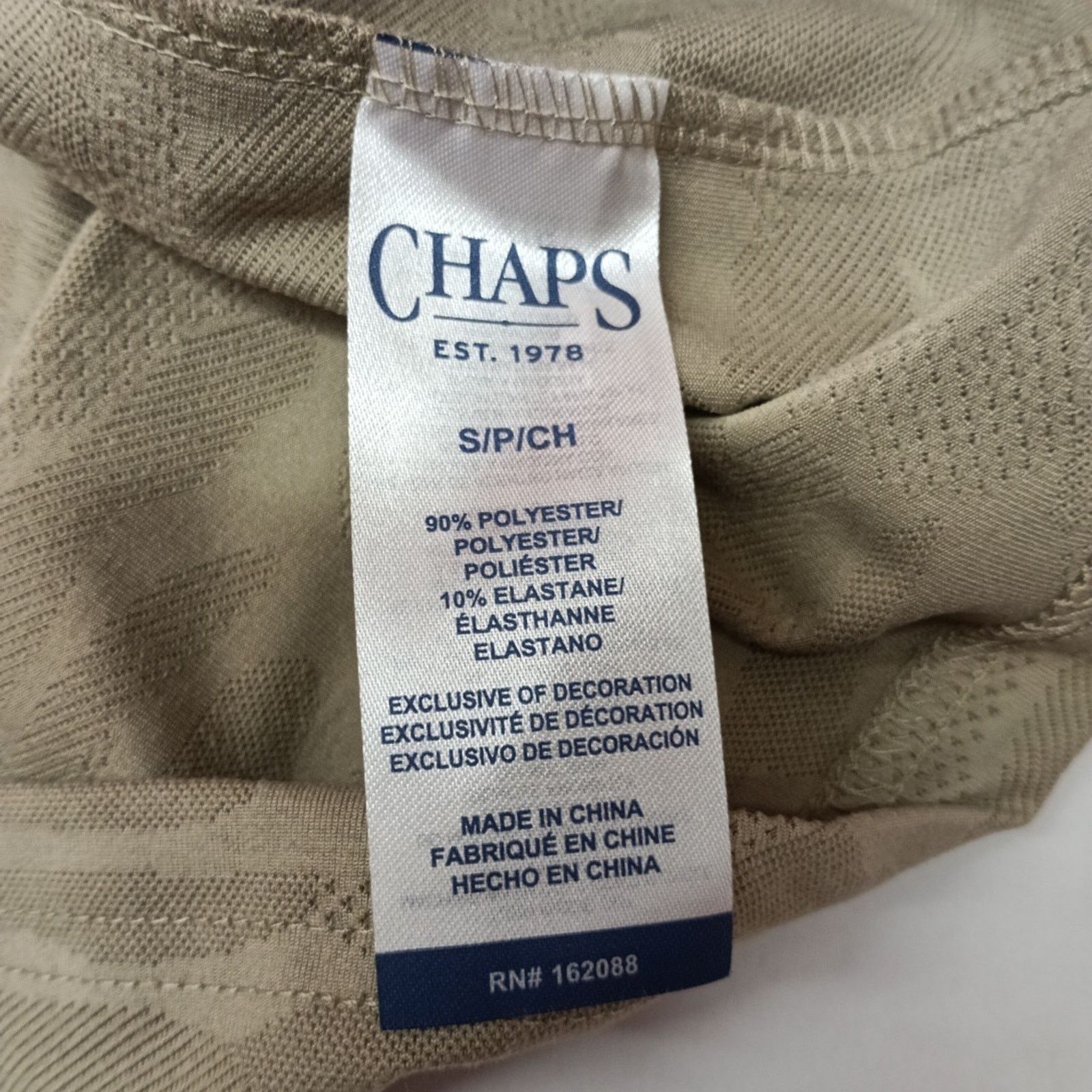 Chaps Chaps Golf Camo Polo Shirt Men's S Small Khaki 4-Way Stretch Size US S / EU 44-46 / 1 - 7 Thumbnail