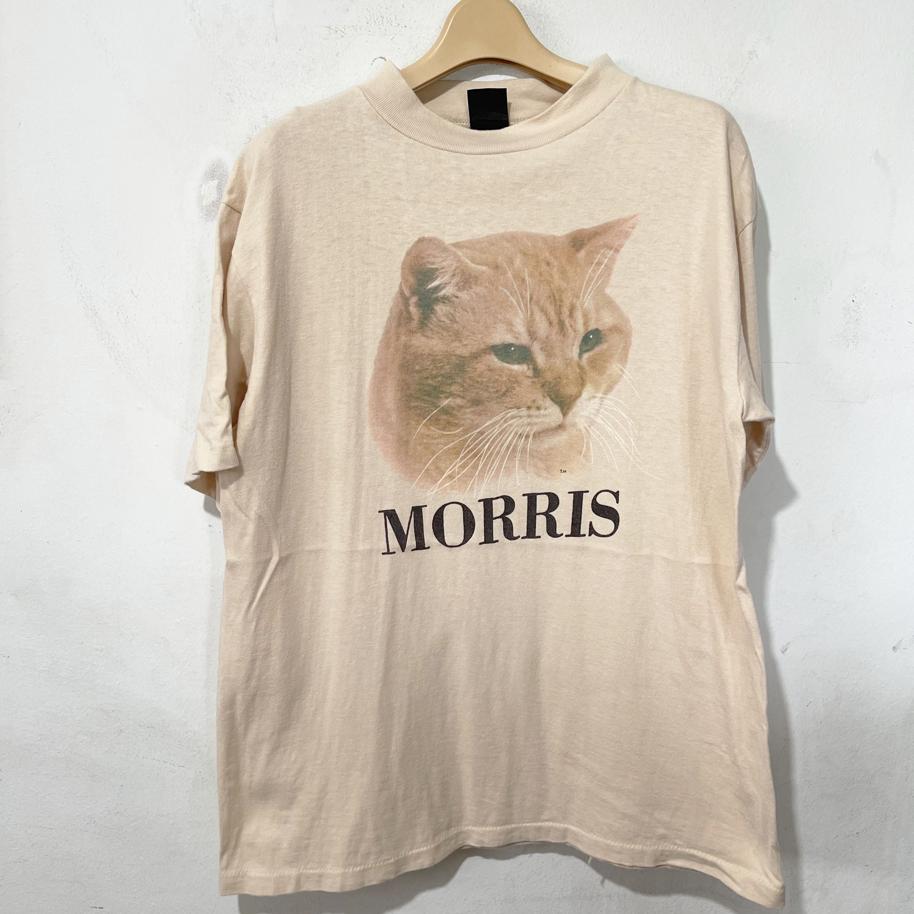 Vintage Vintage 80s Morris the Cat T-Shirt Size US M / EU 48-50 / 2 - 1 Thumbnail