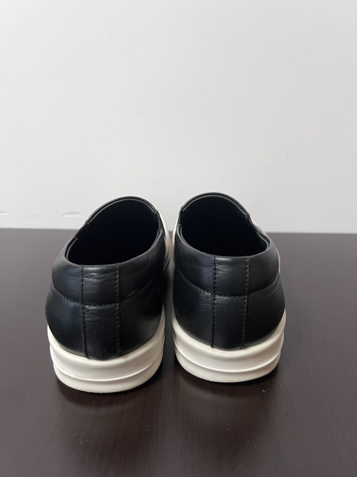 Rick owens leather slip on boat sz 36.5