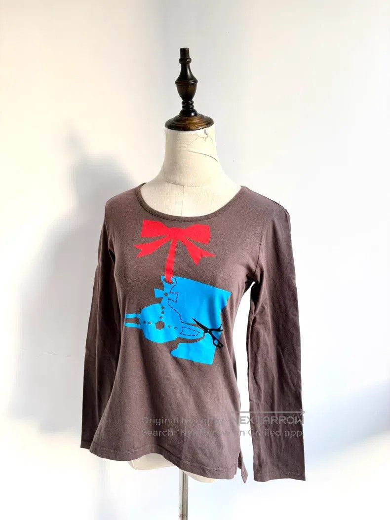 Vivienne Westwood Vivienne Westwood Vintage brown bow Saturn paper cut base Size S / US 4 / IT 40 - 2 Thumbnail