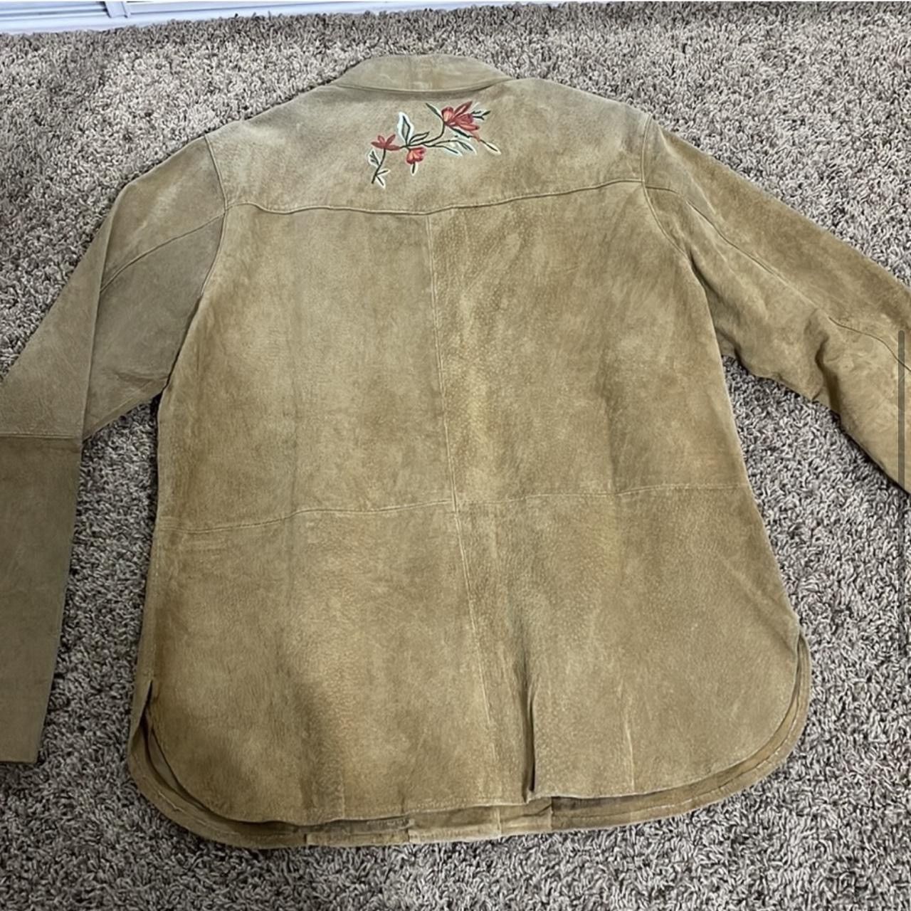 Coldwater Creek × Vintage Vintage Flower Embroidered Jacket Size L / US 10 / IT 46 - 4 Thumbnail