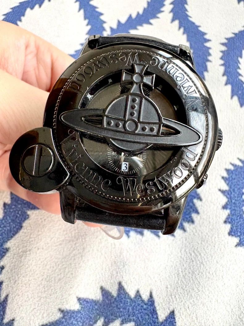 Vivienne Westwood Vivienne Westwood Black Sliding Saturn Watch Size ONE SIZE - 3 Thumbnail