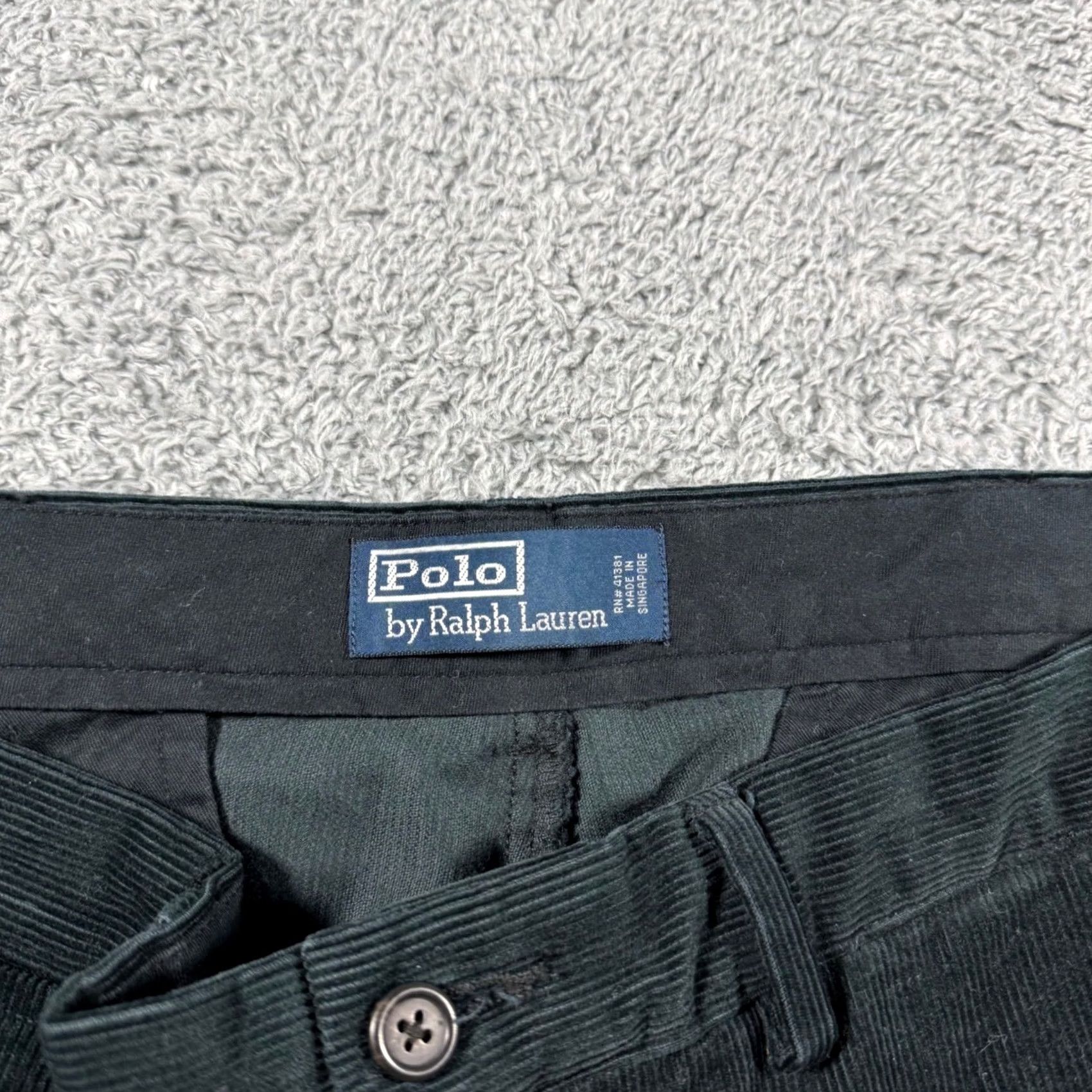 Polo Ralph Lauren VINTAGE Polo Ralph Lauren Corduroy Pants Mens 35x30 Green Trousers Baggy Wide L Size US S / EU 44-46 / 1 - 3 Thumbnail