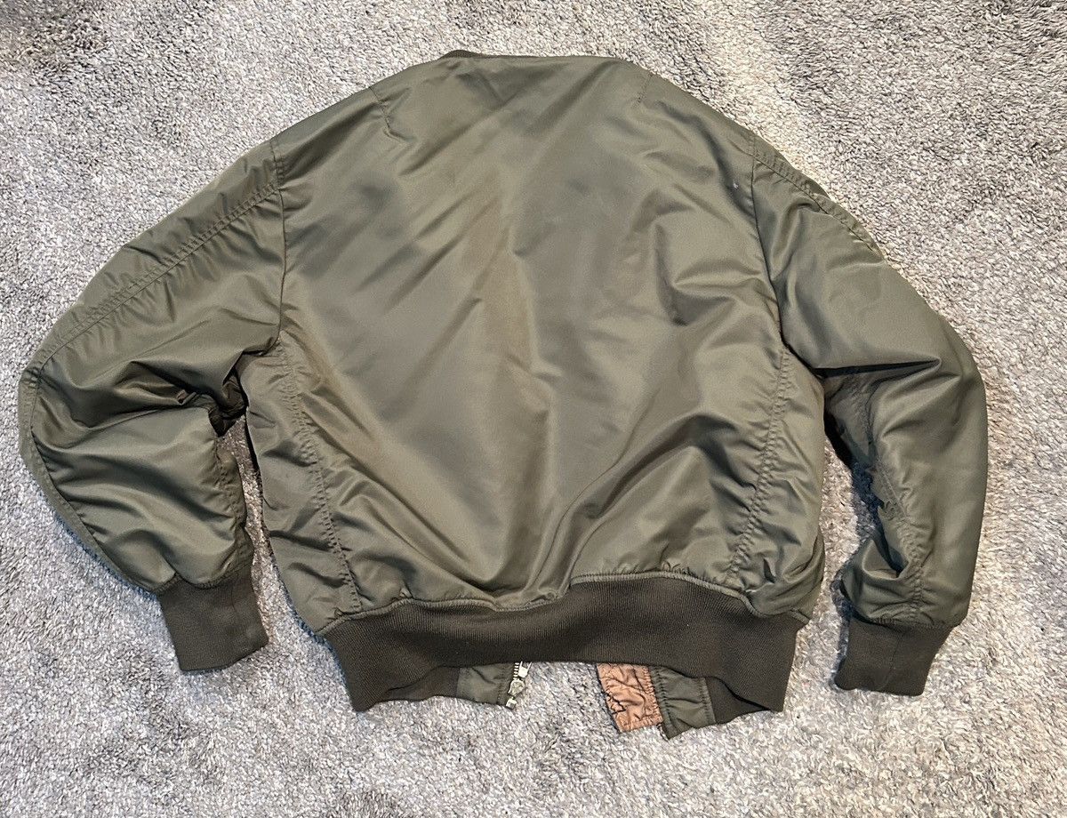 Vintage Green Bomber Jacket - Gently Used Size US L / EU 52-54 / 3 - 3 Thumbnail
