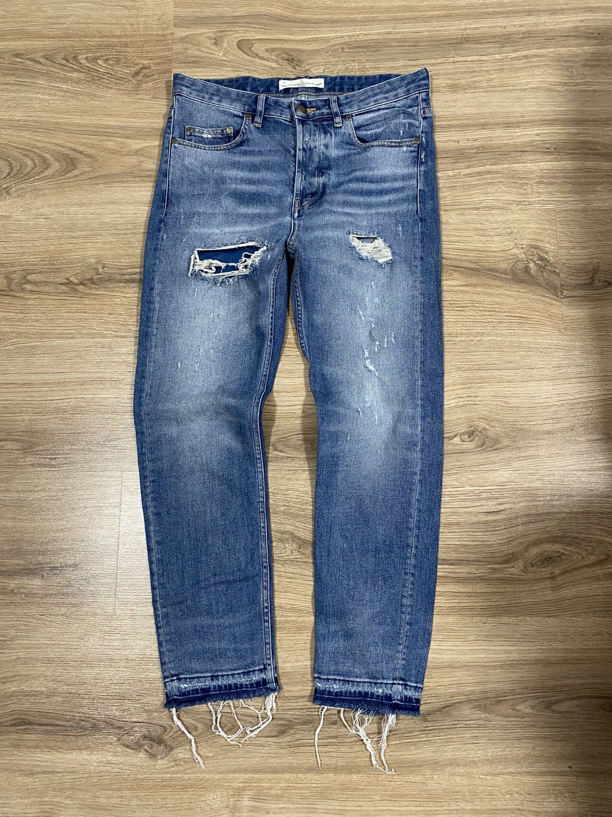 Golden Goose Golden Goose Made in Japan Skinny Fit Distressed Denim Jeans Size 27" / US 4 / IT 40 - 1 Thumbnail
