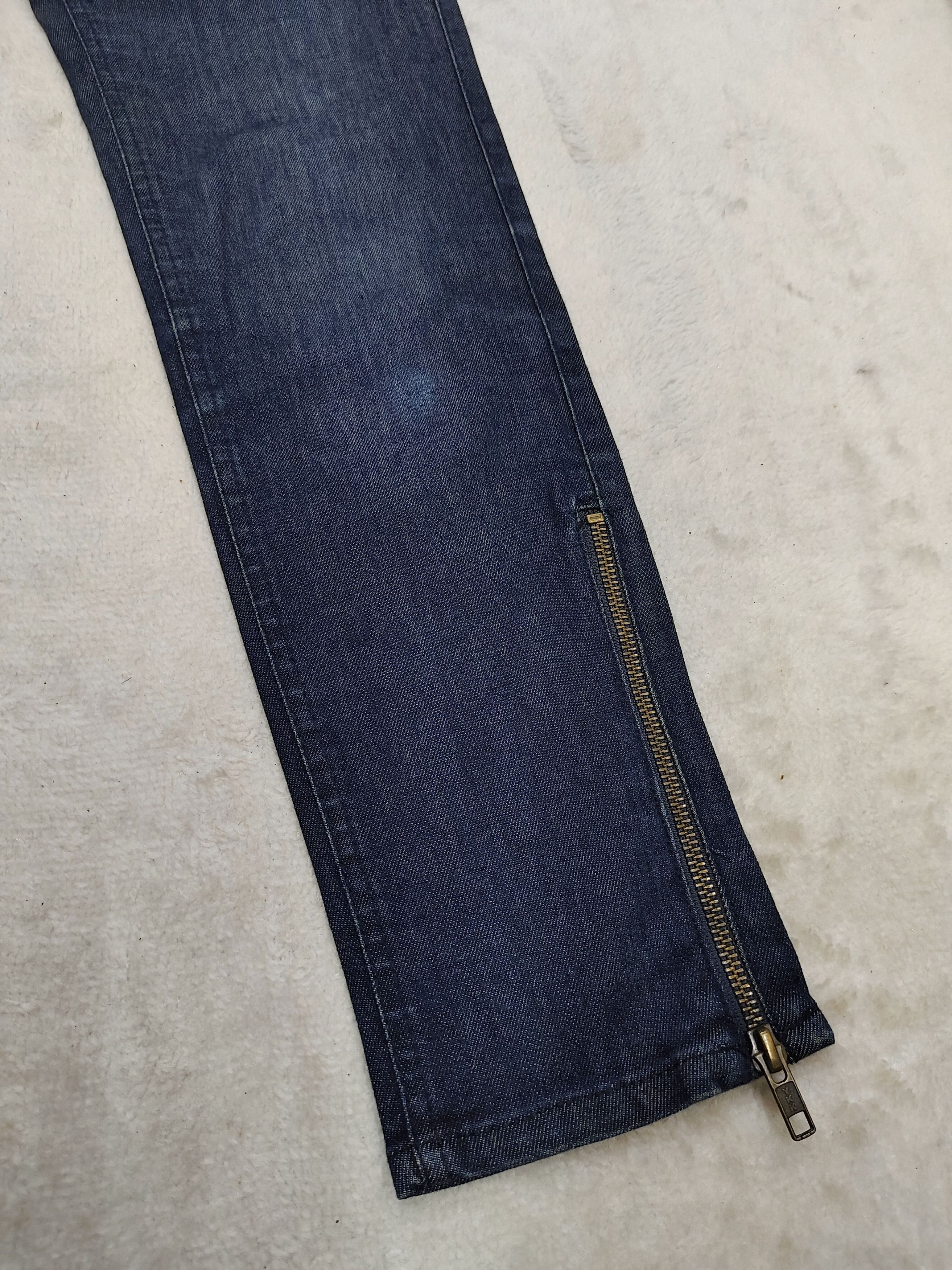 Gerard Darel Gerard Darel 🇫🇷 Y2k Parisian Minimal Zip-Hem Denim Jeans Size 29" - 3 Thumbnail
