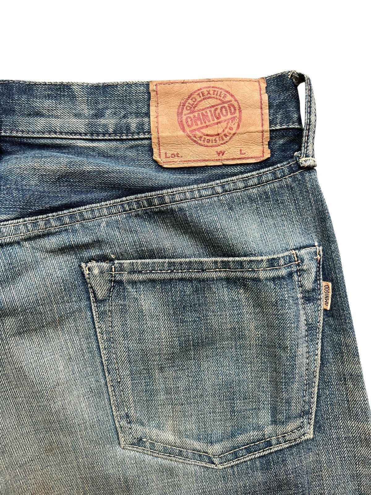 OMNIGOD Vintage Omnigod Selvedge Mudwash Distressed Denim Jeans 34 Size US 34 / EU 50 - 9 Thumbnail