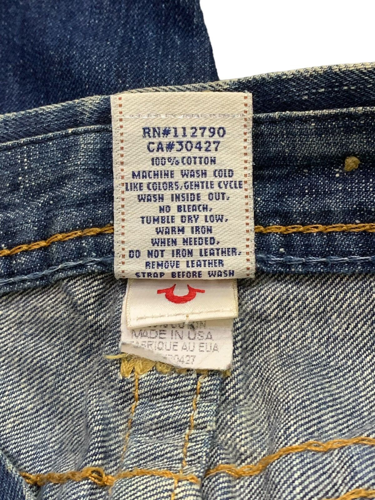 Ed Hardy × True Religion True Religion Joey Herritage Big Stitch Flared Raw Jeans Size US 32 / EU 48 - 16 Thumbnail