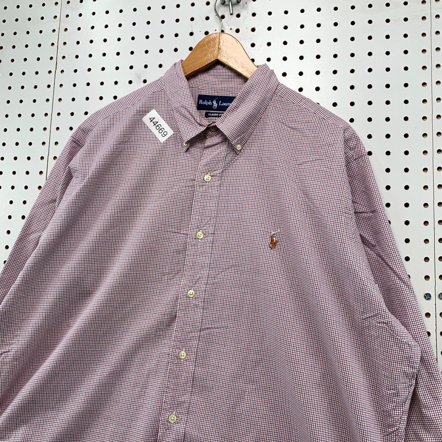 Ralph Lauren Ralph Lauren Button Shirt Mens XL Red White Check Classic Fit Long Sleeve Shirt Size US XL / EU 56 / 4 - 4 Thumbnail