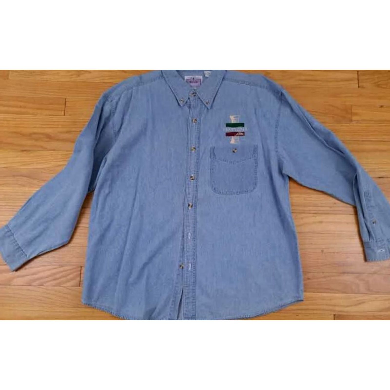 X-LARGE Vintage Blue Pointe Italian Shirt X-Large EUC Size US XL / EU 56 / 4 - 7 Thumbnail