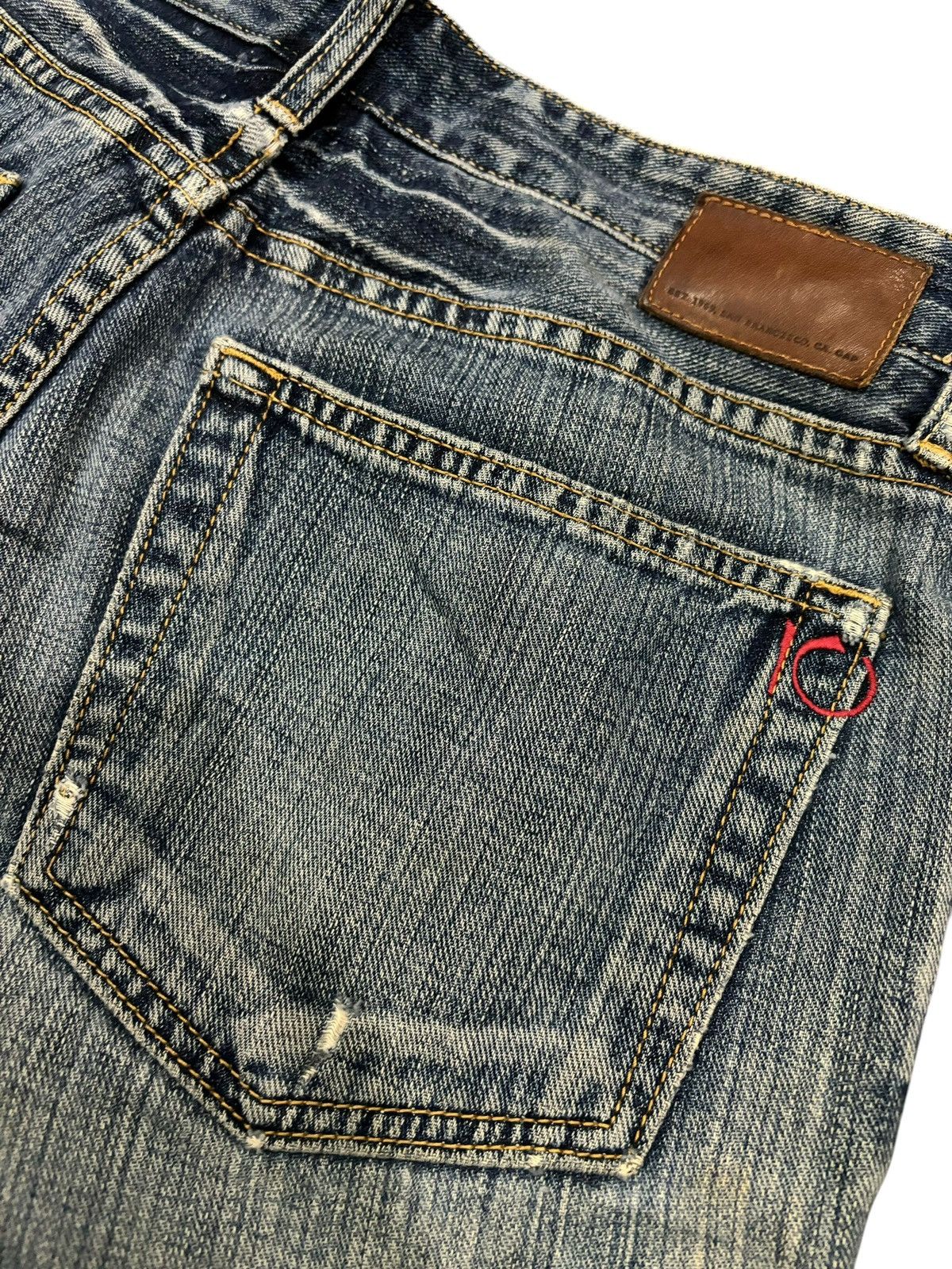 14th Addiction × Gap × Japanese Brand 90s Vtg GAP 10th Anniversary Distressed Faded Straight Jeans Size US 35 - 6 Thumbnail