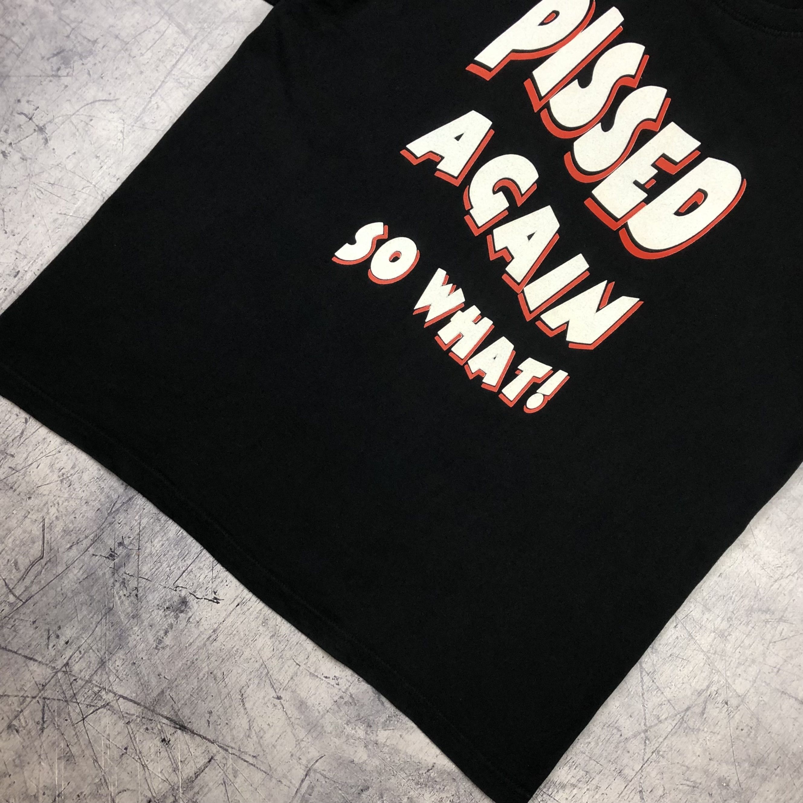 Vintage Vintage Pissed Again And So What Dirty Joke Tee Size US XL / EU 56 / 4 - 7 Thumbnail