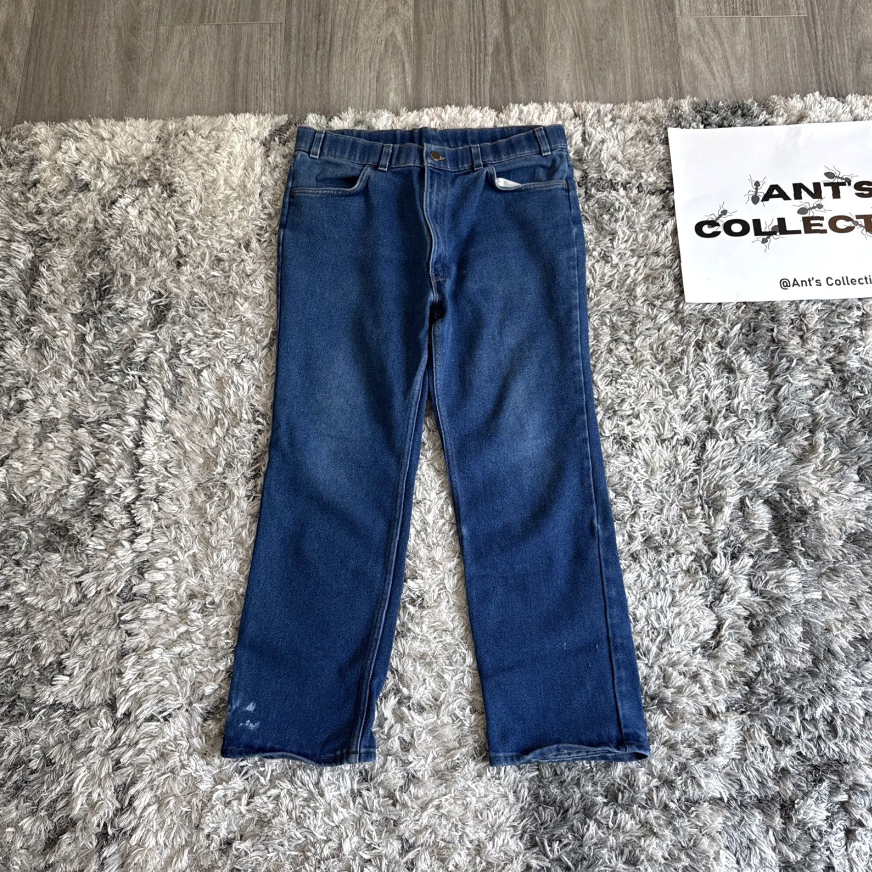Levi's VINTAGE Levi's Jeans With A Skosh More Room Men’s Size 38x29 Denim Blue USA Straight Jeans Mens US Made In USA Regular 38 29 Distressed? Size US 38 / EU 54 - 6 Thumbnail