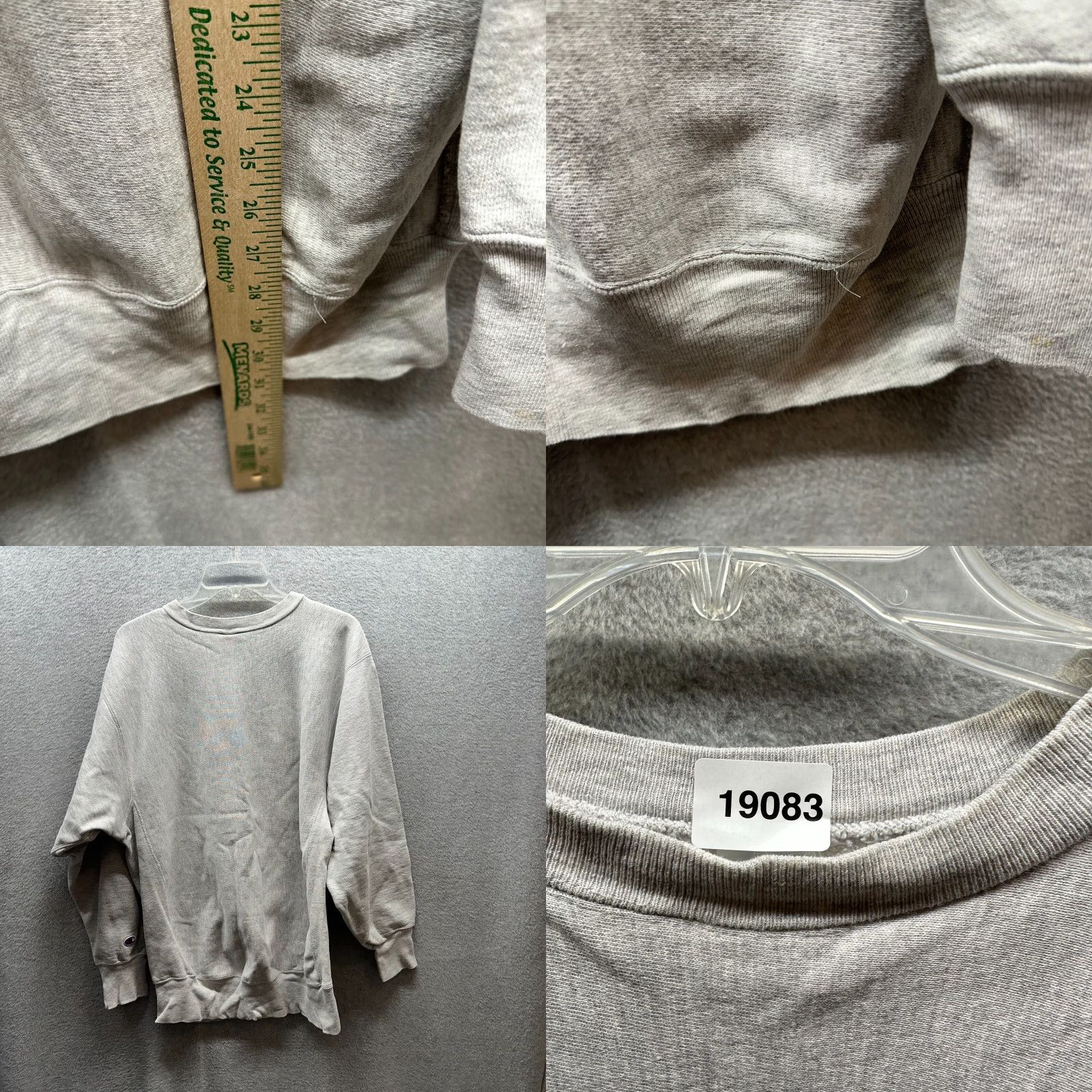 Champion VINTAGE Champion Sweater Mens 2XL Gray Tri Blend Made in USA Reverse Weave Size US XXL / EU 58 / 5 - 9 Thumbnail