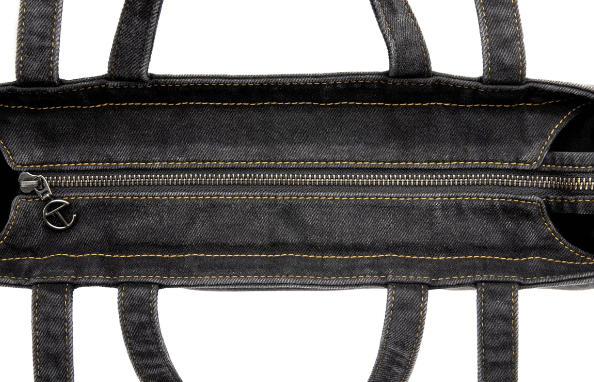 Telfar Medium Denim Shopper - Black Size ONE SIZE - 5 Thumbnail