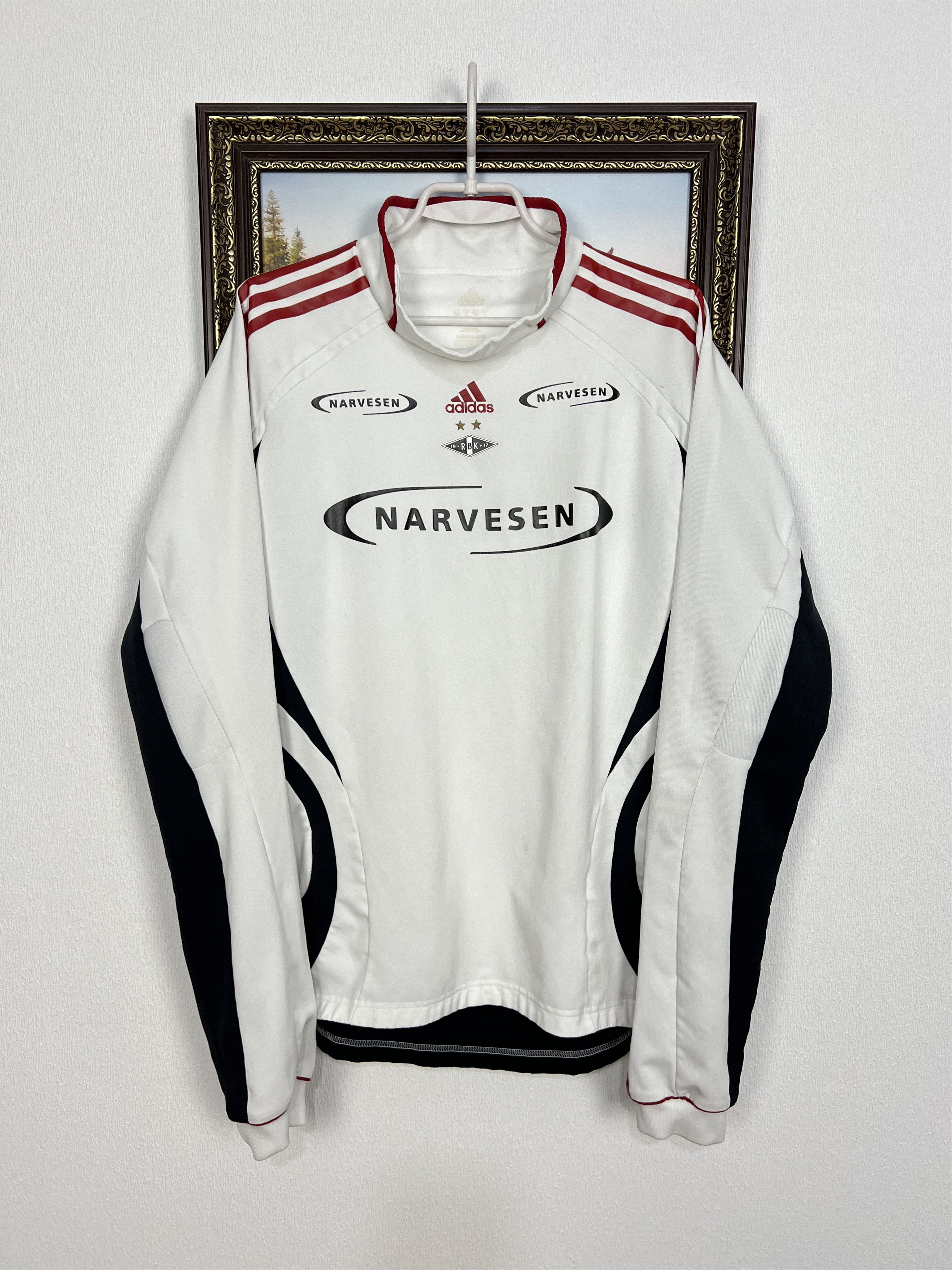 Adidas Vintage Adidas Rosenborg Football Sweatshirt Train Soccer Size US L / EU 52-54 / 3 - 1 Thumbnail