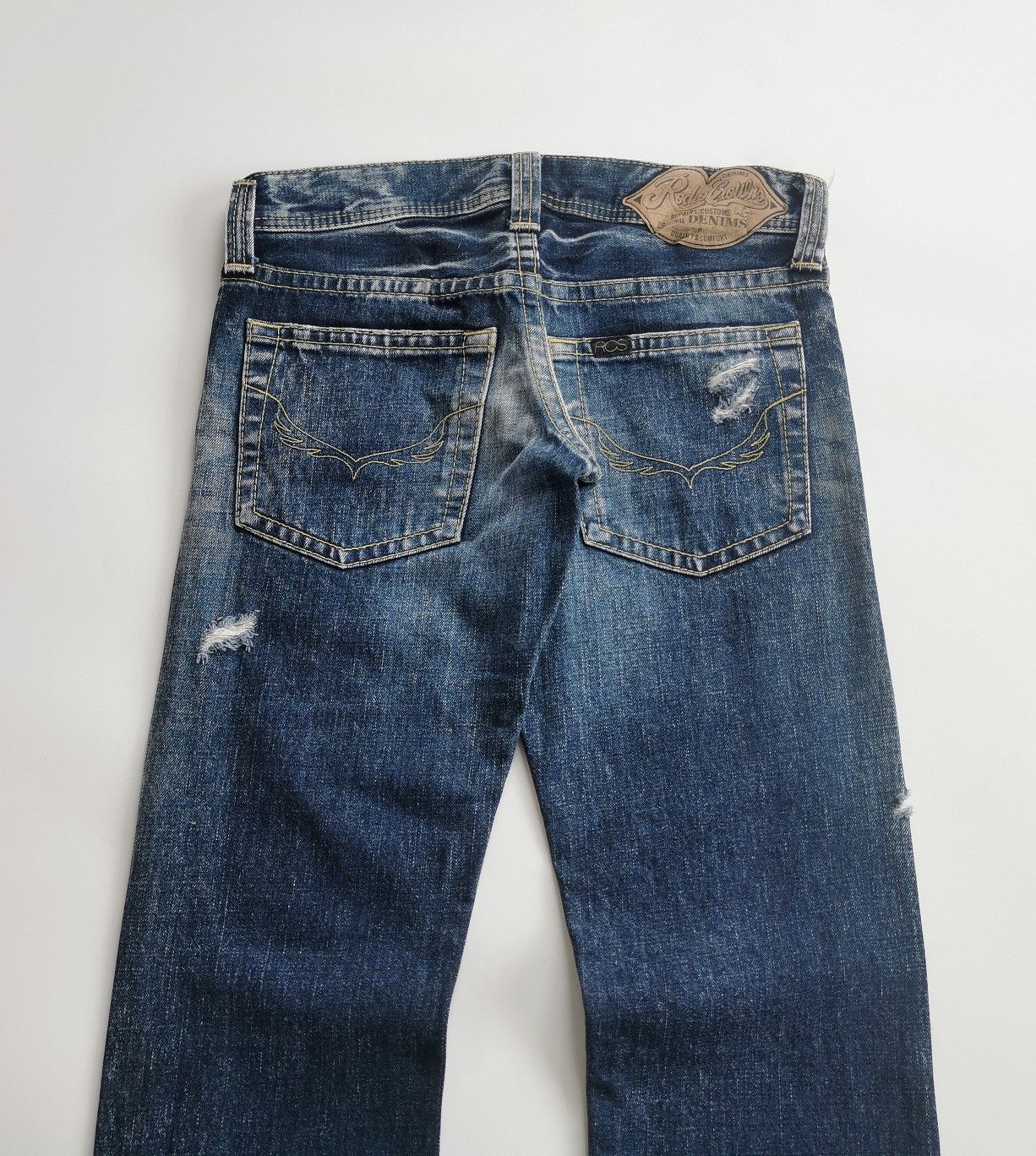 Japanese Brand Bootcut Rodeo Crown Japan Distressed Jeans Size US 30 / EU 46 - 6 Thumbnail