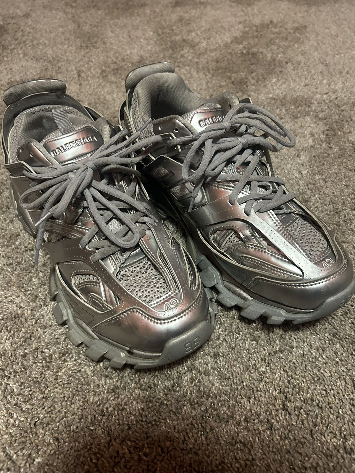 Balenciaga Silver balenciaga tracks Size US 10 / EU 43 - 9 Thumbnail
