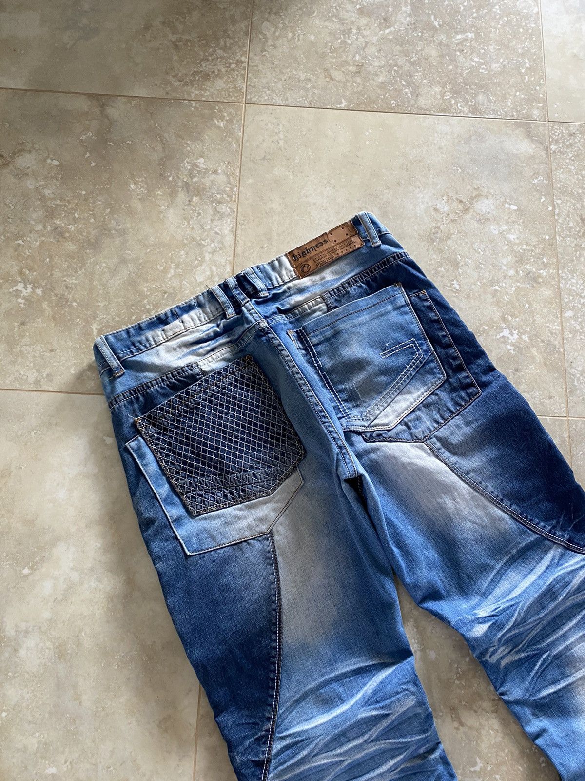 Japanese Brand Vintage Japanese Style Hybrid Denim Jeans Y2k Avand-Garde Size US 34 / EU 50 - 4 Thumbnail