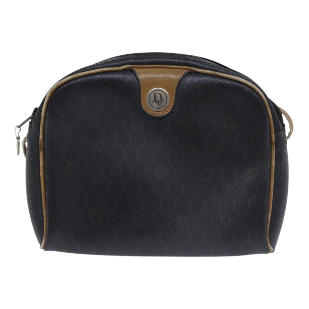 Dior DIOR Honeycomb Canvas Shoulder Bag Pvc Leather Black Size ONE SIZE - 2 Thumbnail